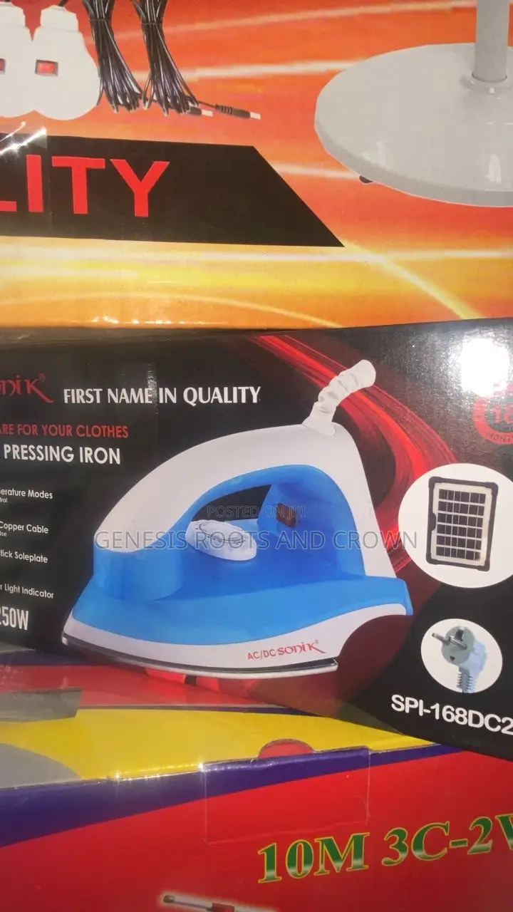 Solar Pressing Iron 250 Watt