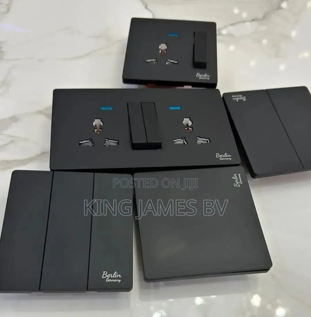 Berlin Black Switches and Sockets