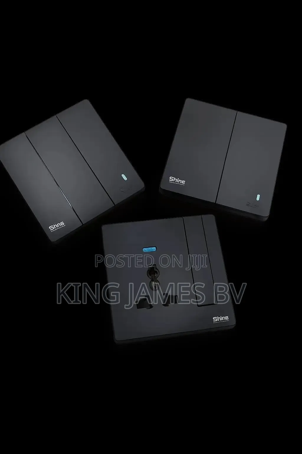 Flush Black Switches and Sockets