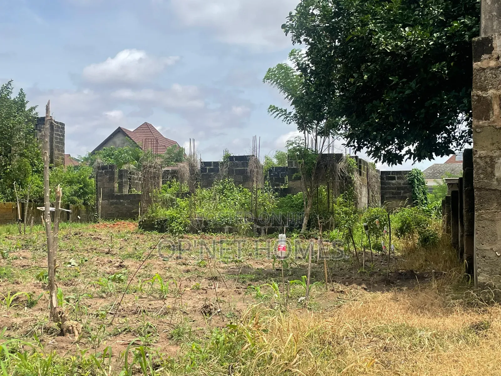 Uncompleted Building on a Plot of Land Is Available