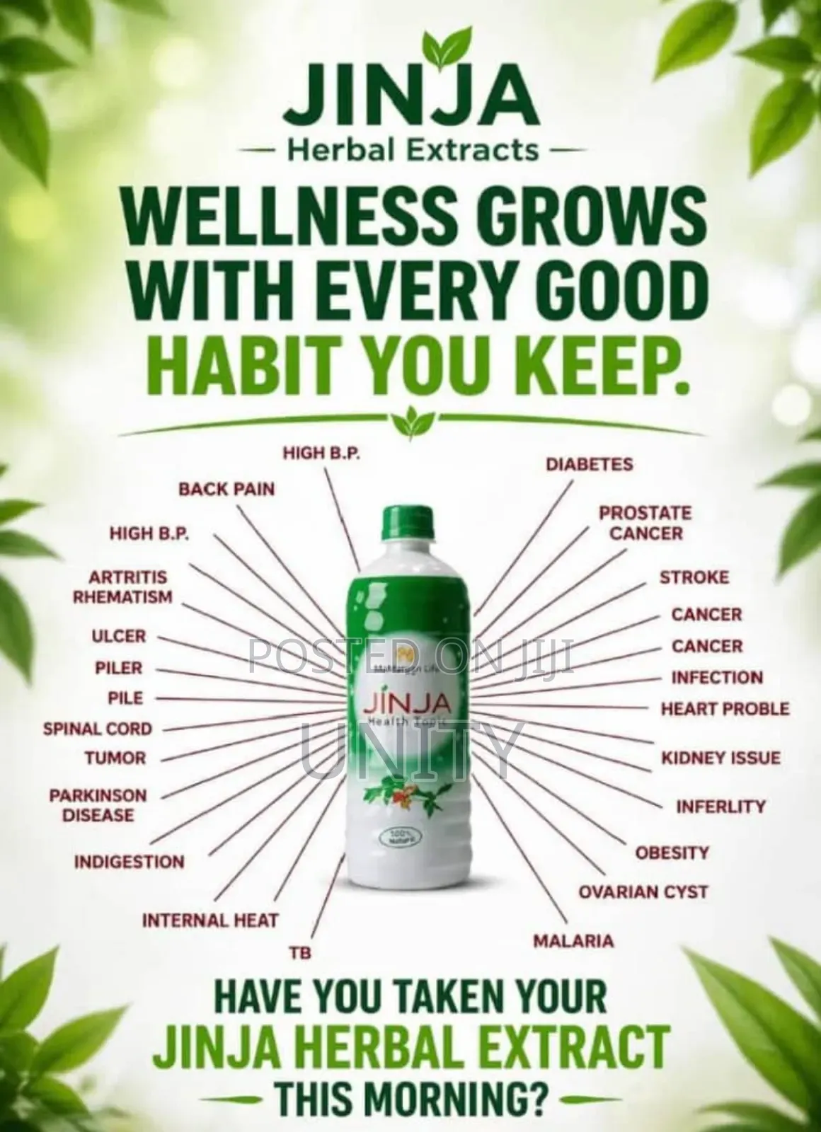 Jinja Herbal Extracts 750ml and 350ml