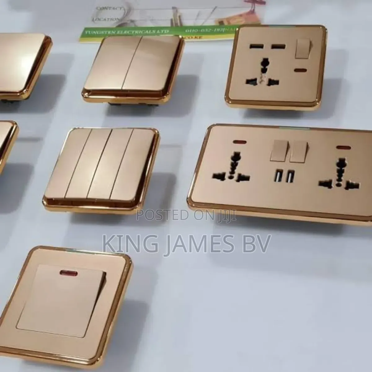 New Gold Switches and Sockets