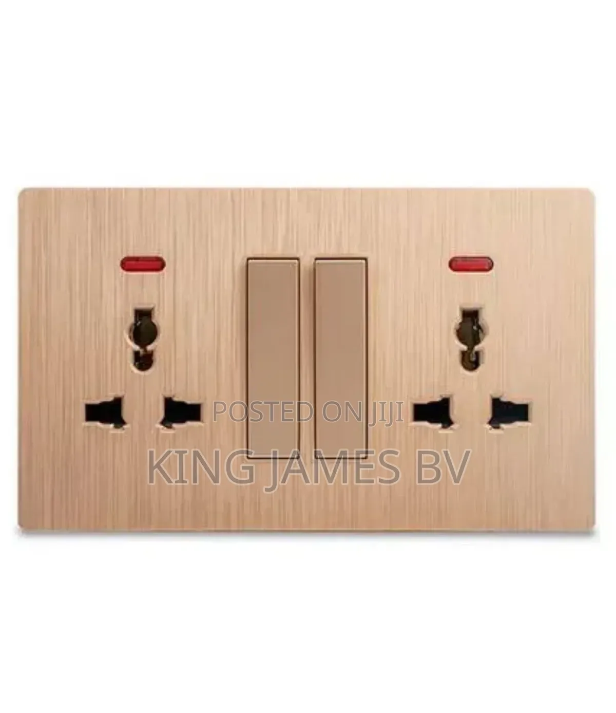 Copper Coated Golden Switches and Sockets