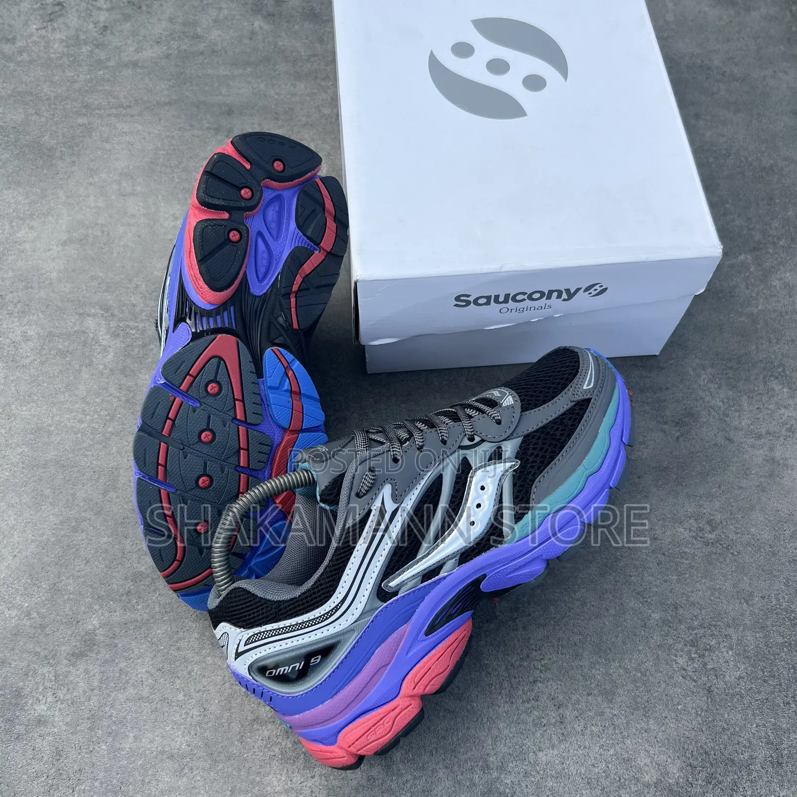 Original Saucony Shoes Purple And Black Luxury