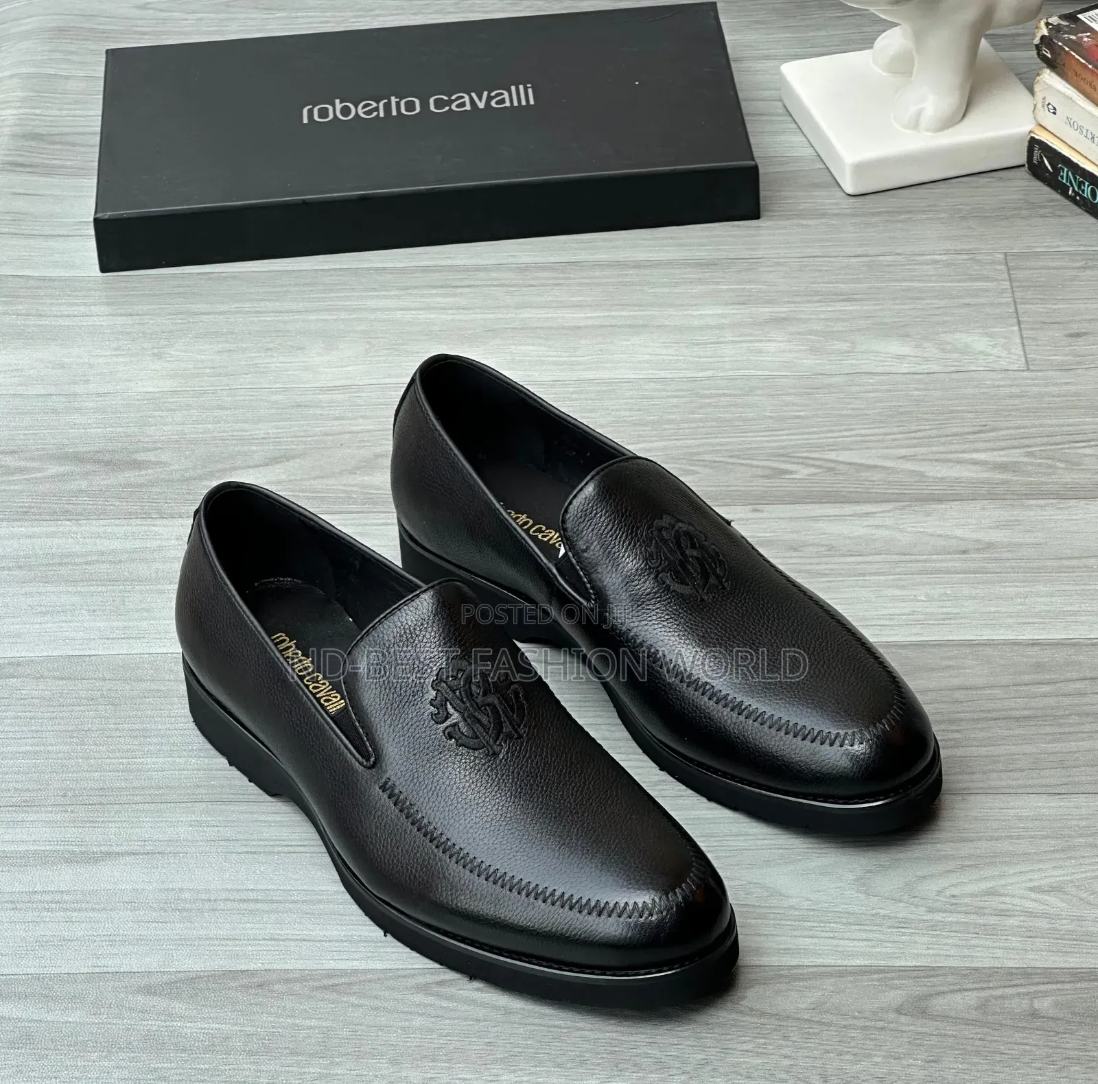 Black Leather Italian Leather Shoe