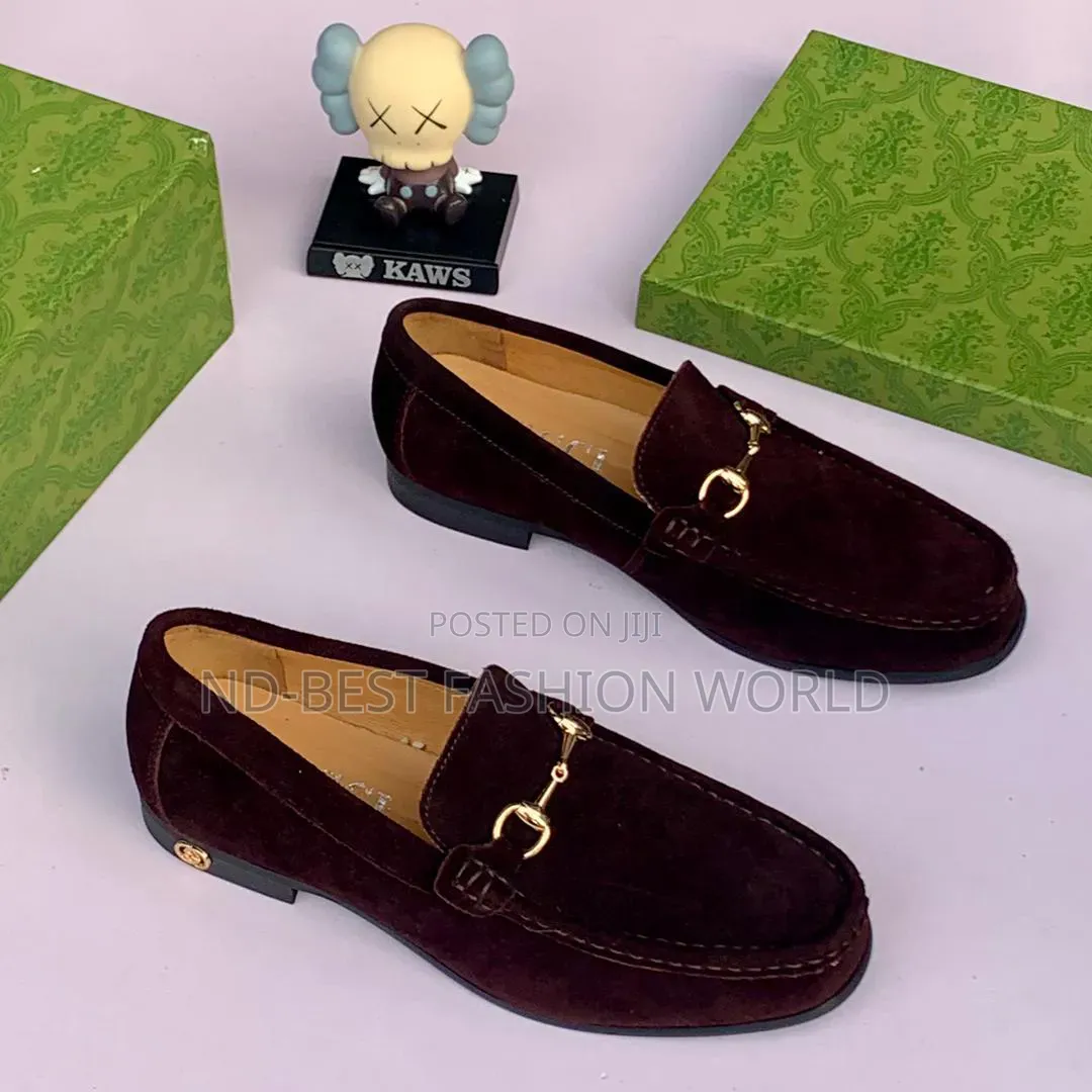 Gucci Quality Suede Shoes