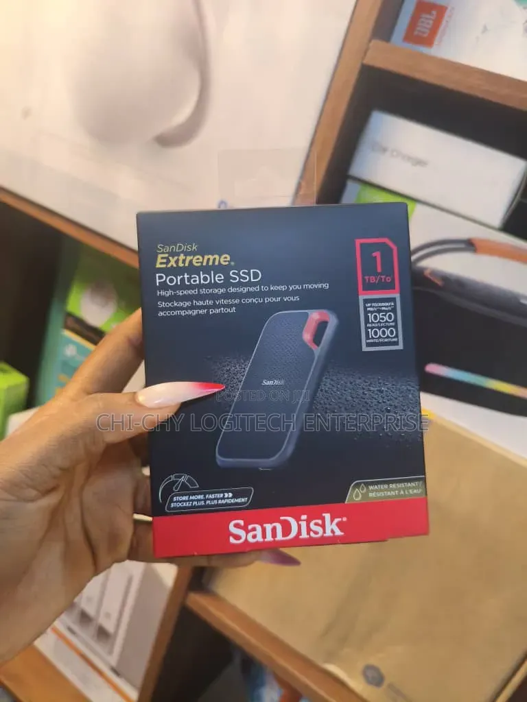 Sandisk Extreme 1tb Portable Nvme SSD Usb 3.2 Gen 2 Rugged
