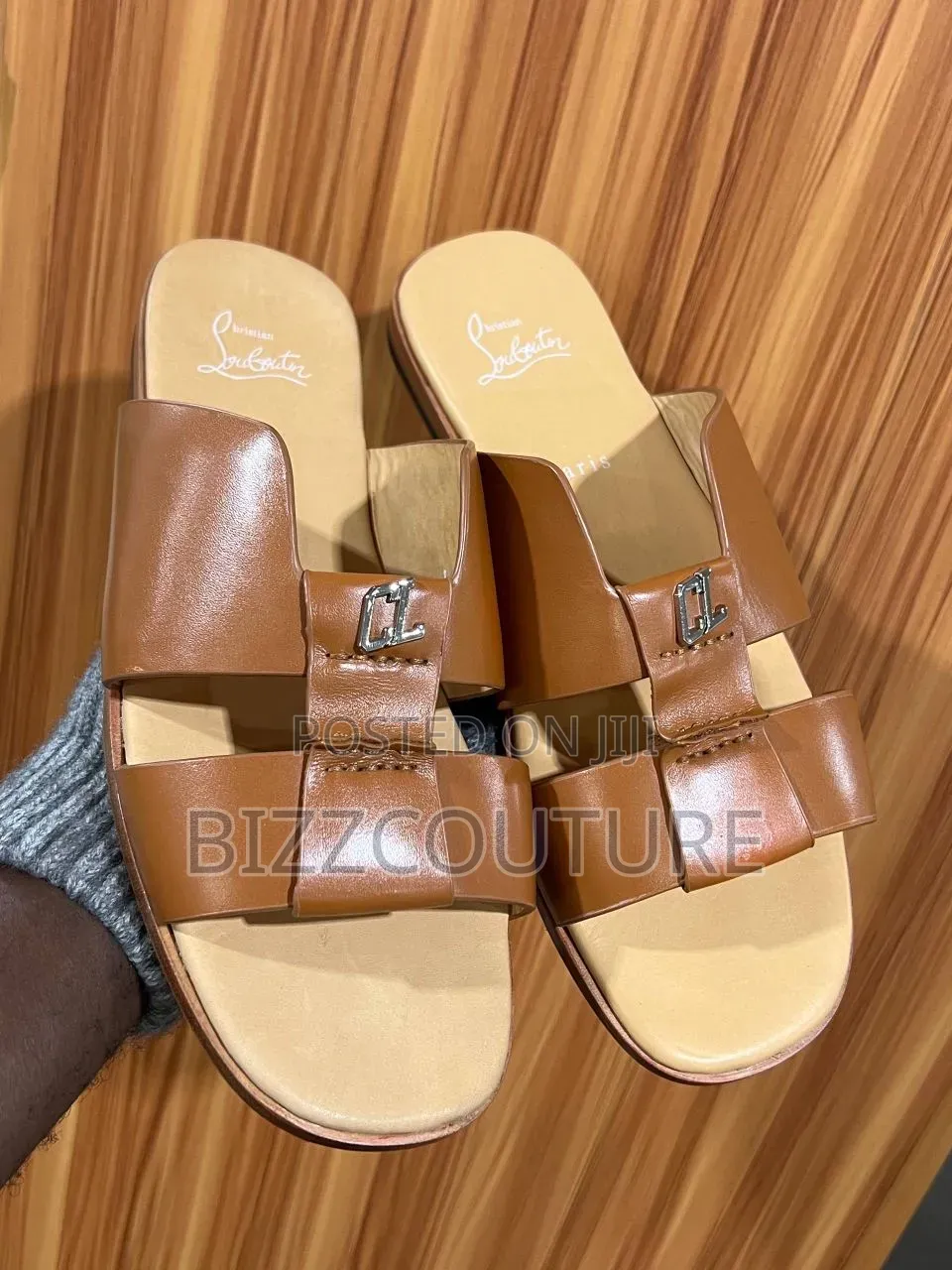 Original Italian Christian Louboutin Slippers Available in Store
