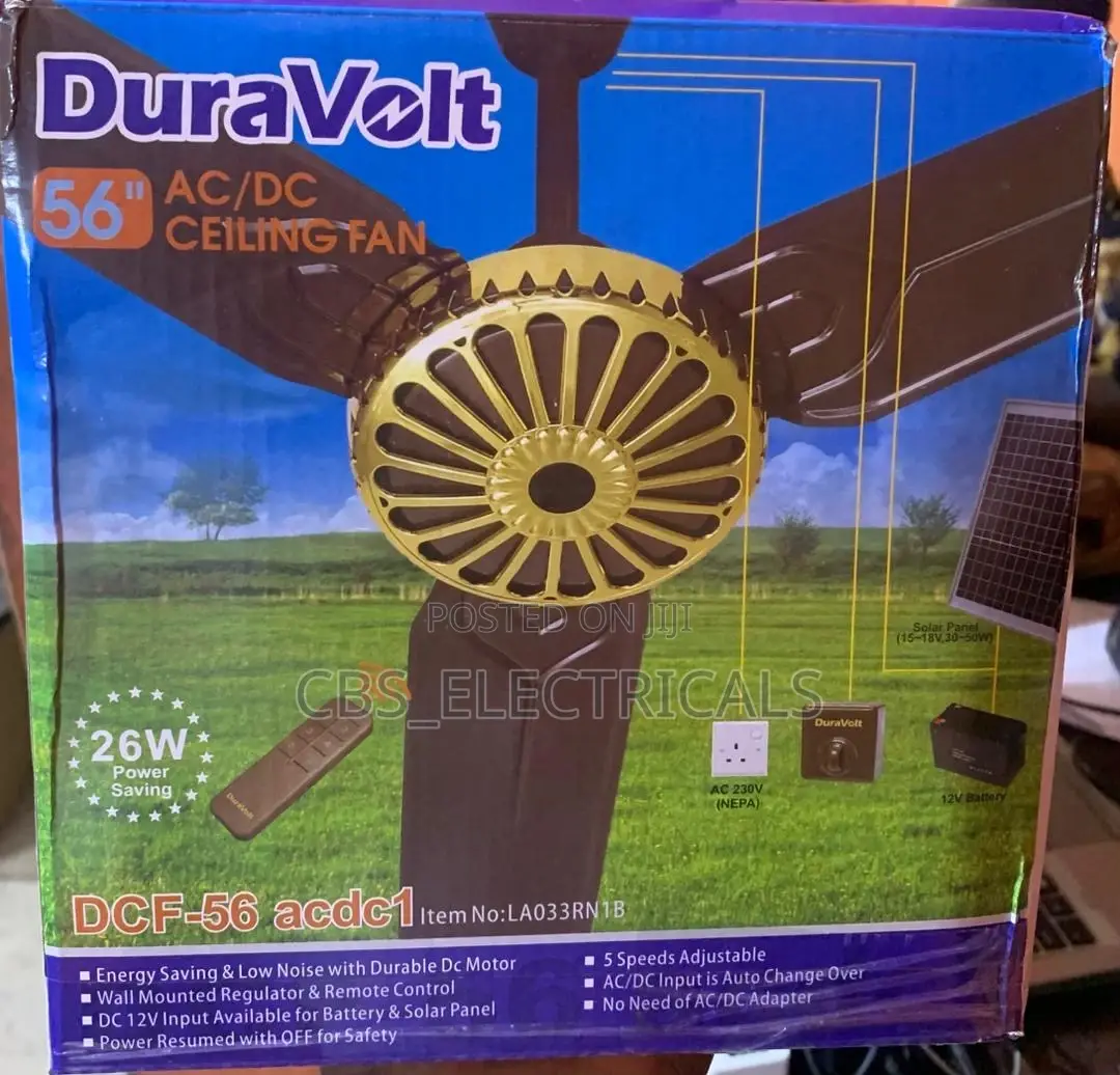 Duravolt 56" Ac/Dc Inverter Ceiling Fan