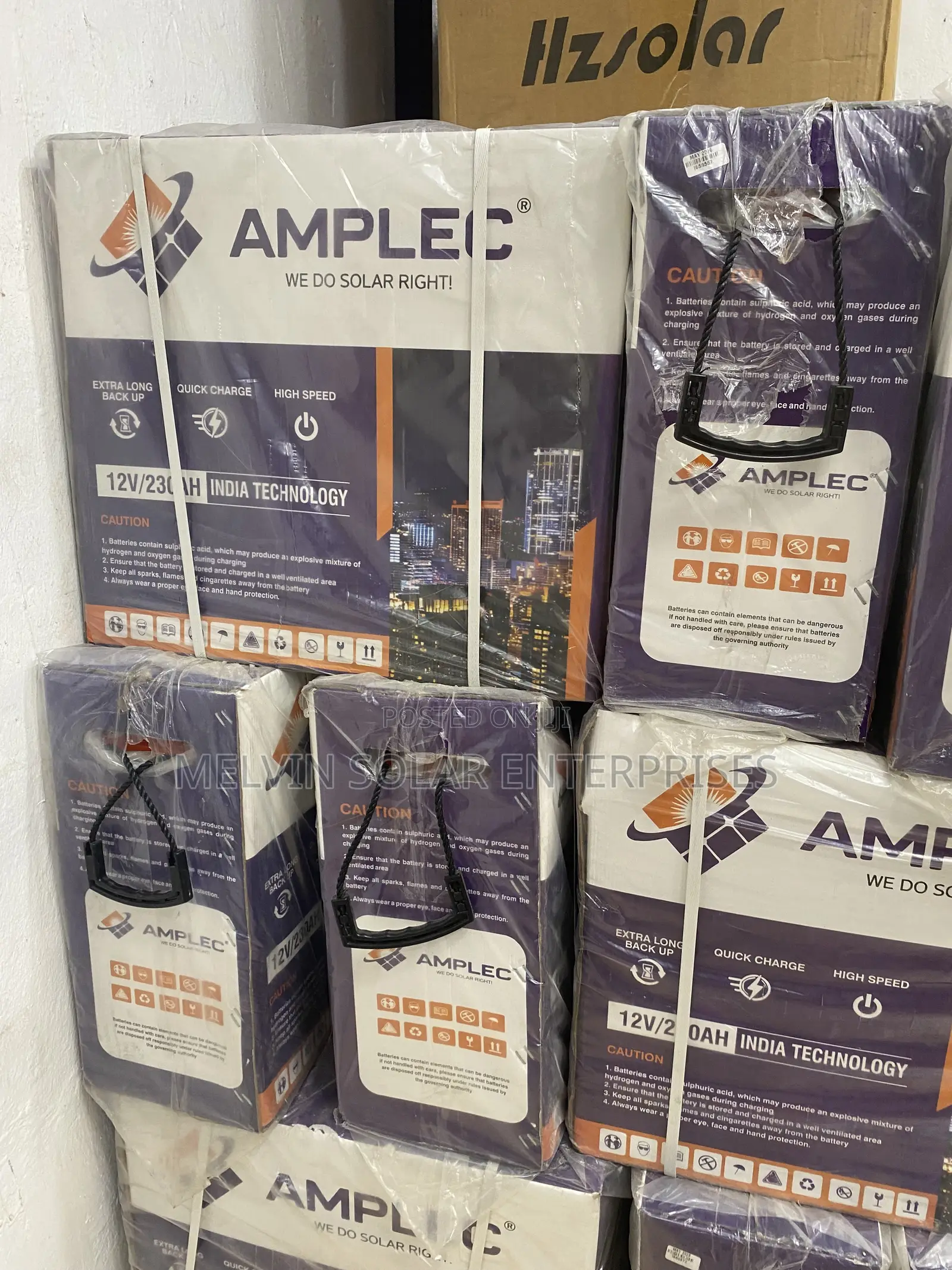 230ah 12v Amplec Solar Tubular Batteries Available in Stock