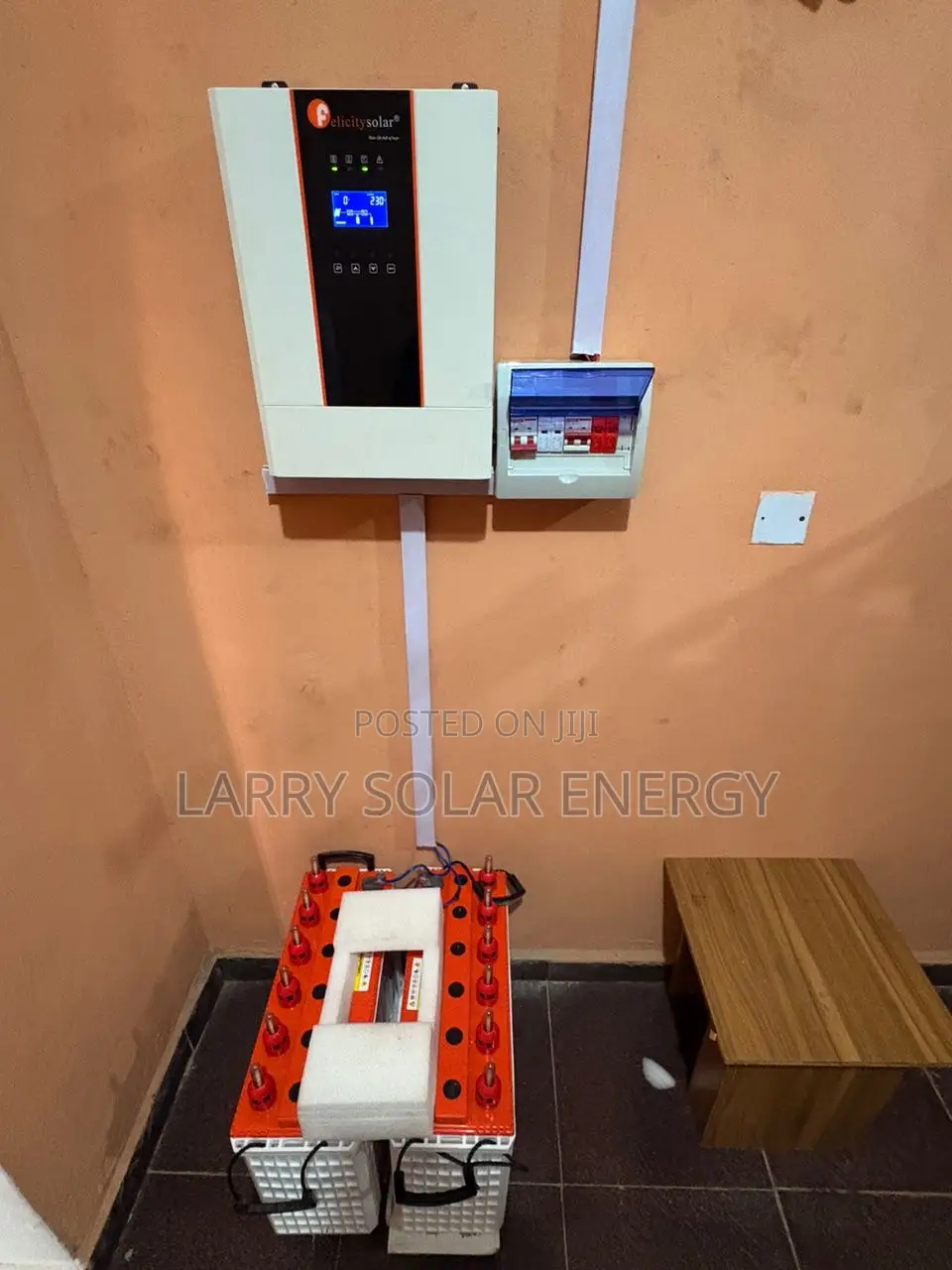 3kva Solar Setup and 2 Tubular Battery and 6unit of 300w Solar Panel