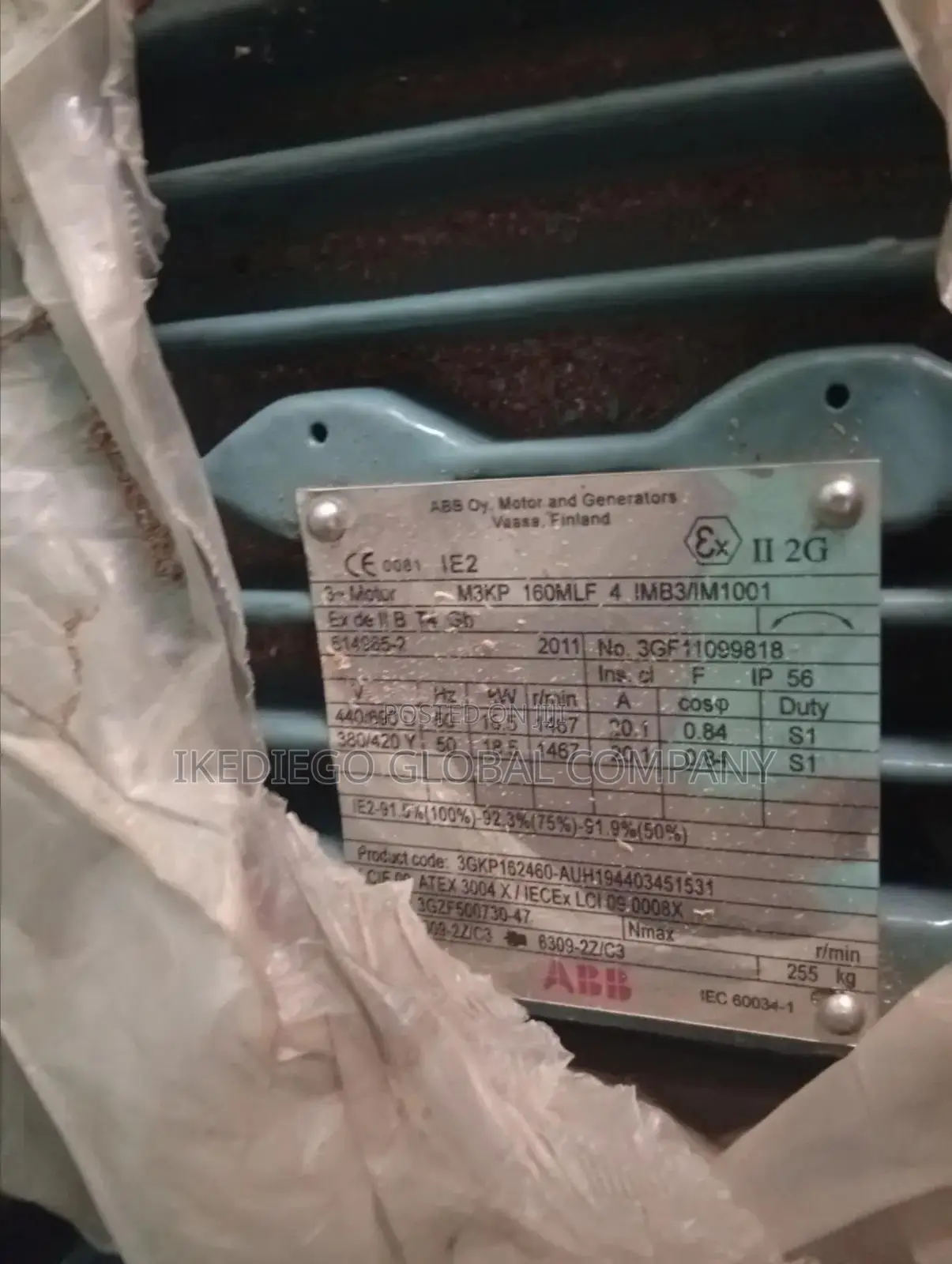 Brand New Abb Ex Electric Motor