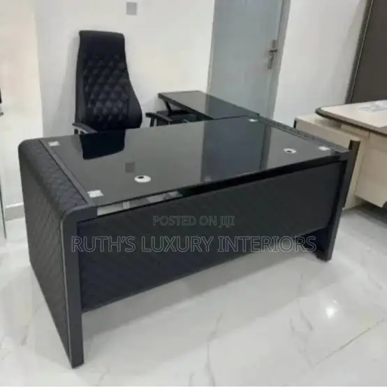 New Imported Executive Office Table With Quality Leather Chair