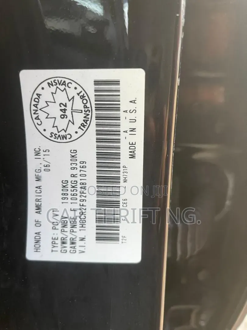 Honda Accord 2015 Black