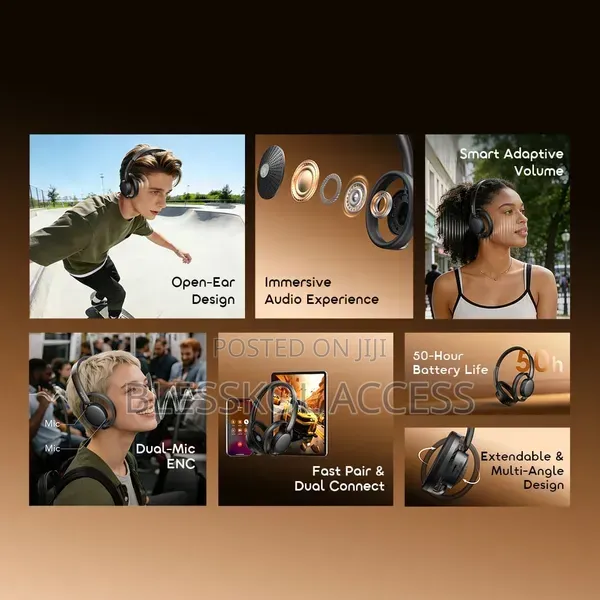 Oraimo Openloop 50h Long-Lasting Open-Ear Wireless Headphones
