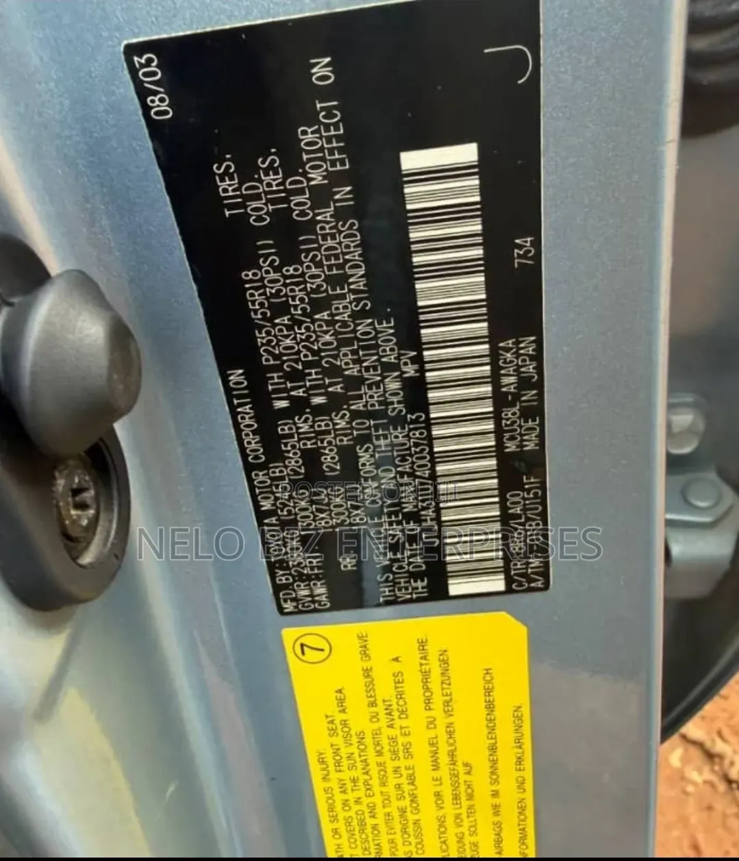 Lexus RX 2004 Blue