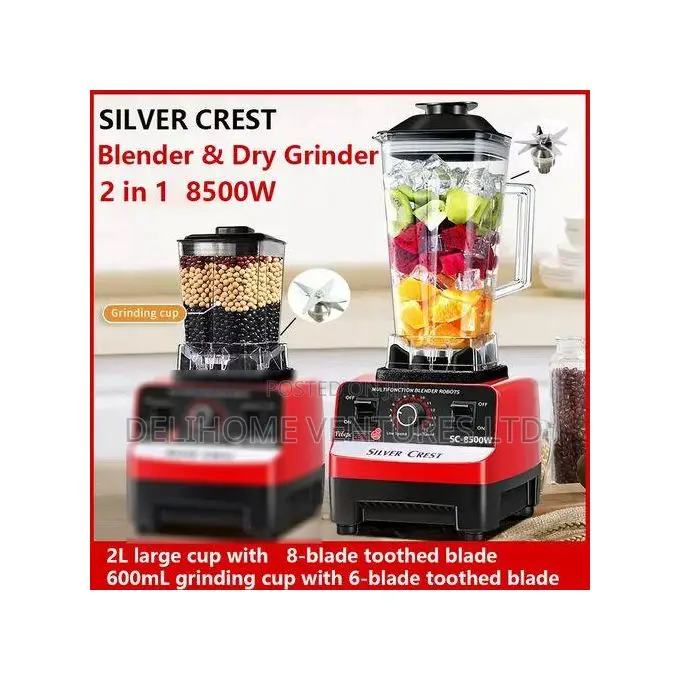 Industrial 8500w Food Crusher Blender, Extra Mill Jar