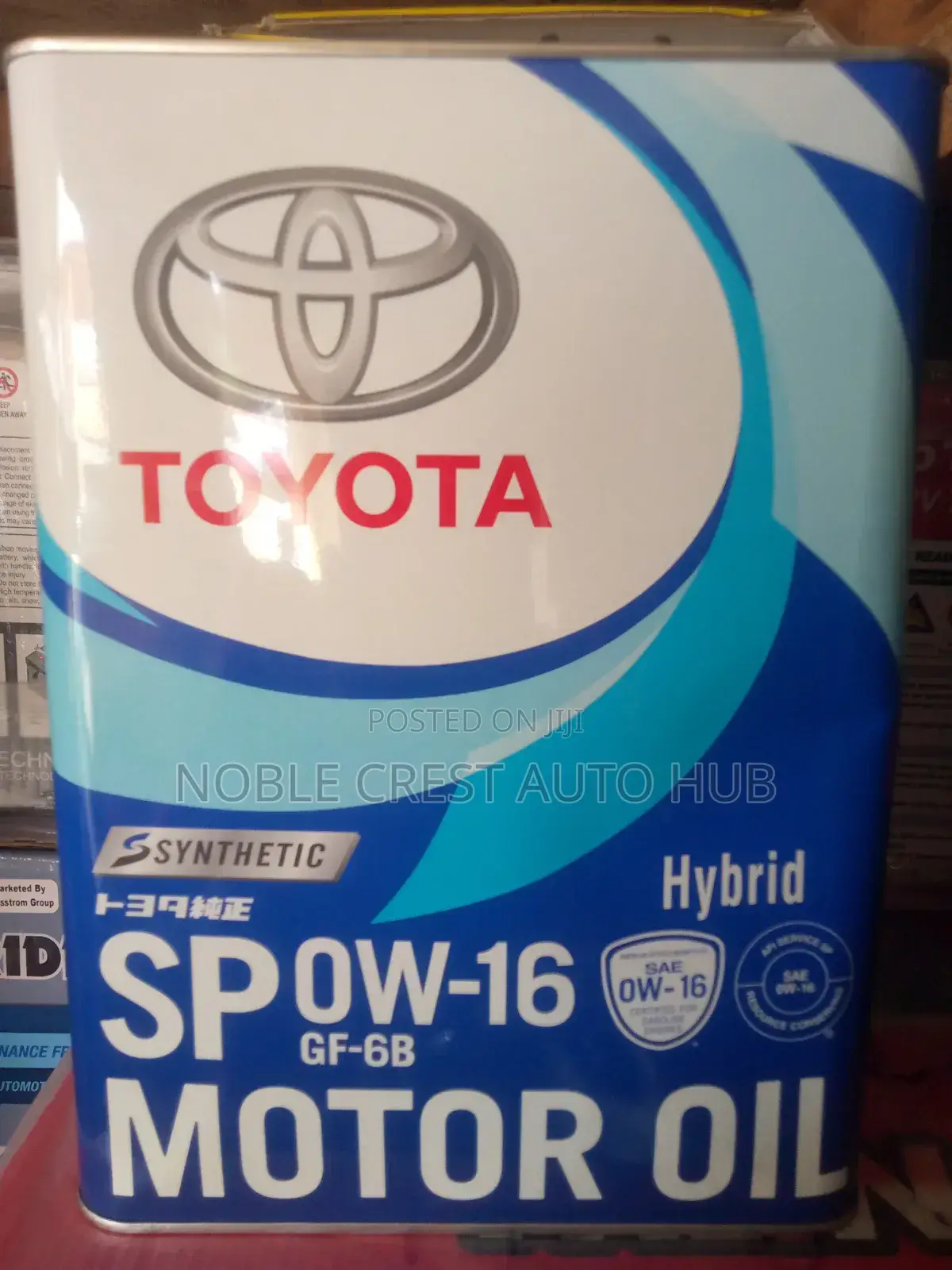 Toyota 0w-16 Hybrid Engine Oil 4l