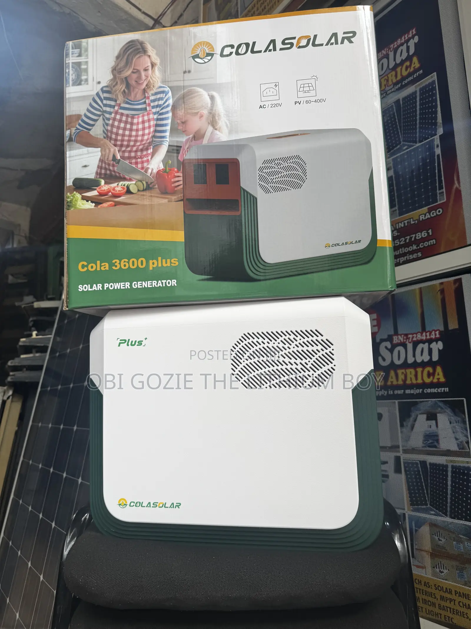 Cola 3.6kwh Plus 2200 Watts Solar Generator in Lagos
