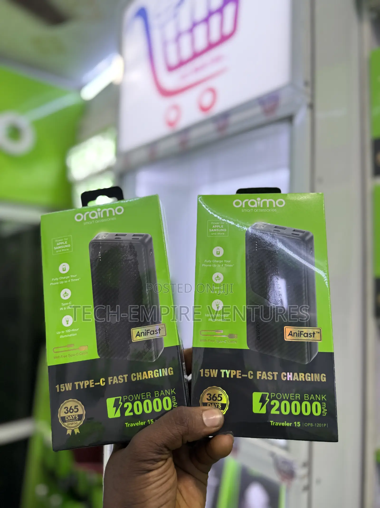 Oraimo 20,000 Mah Power Bank