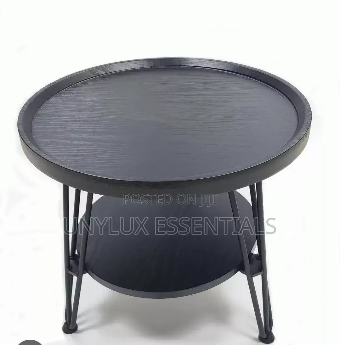 Double Small Round Coffee Table With Couch Edge