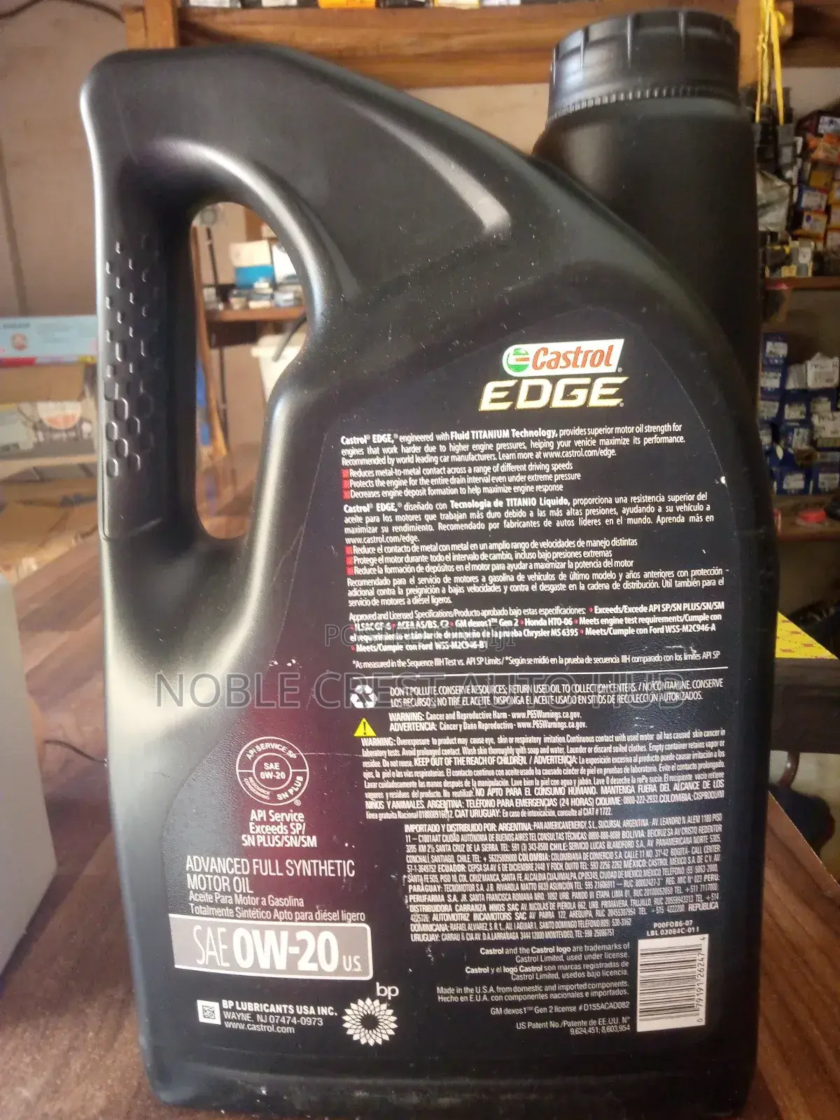 Castrol Edge 0w-20 5l Black