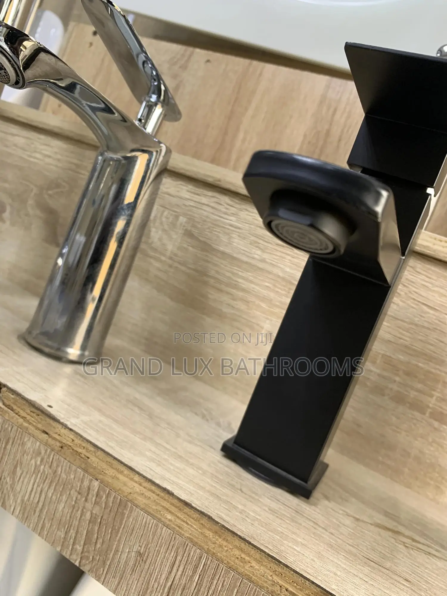 Matte Black Modern Square Single Lever Faucet