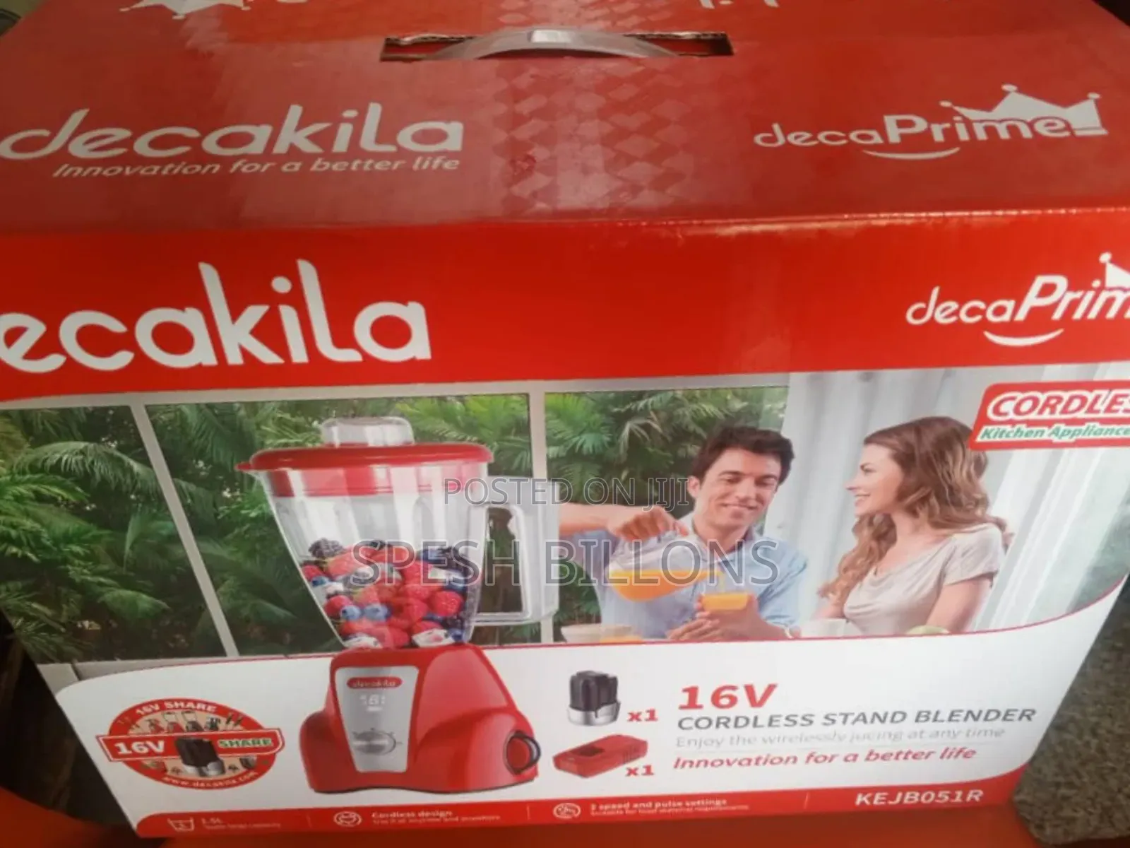 Decakila Rechargeable Inverter Blender, Use Anytime at Your Convenienc