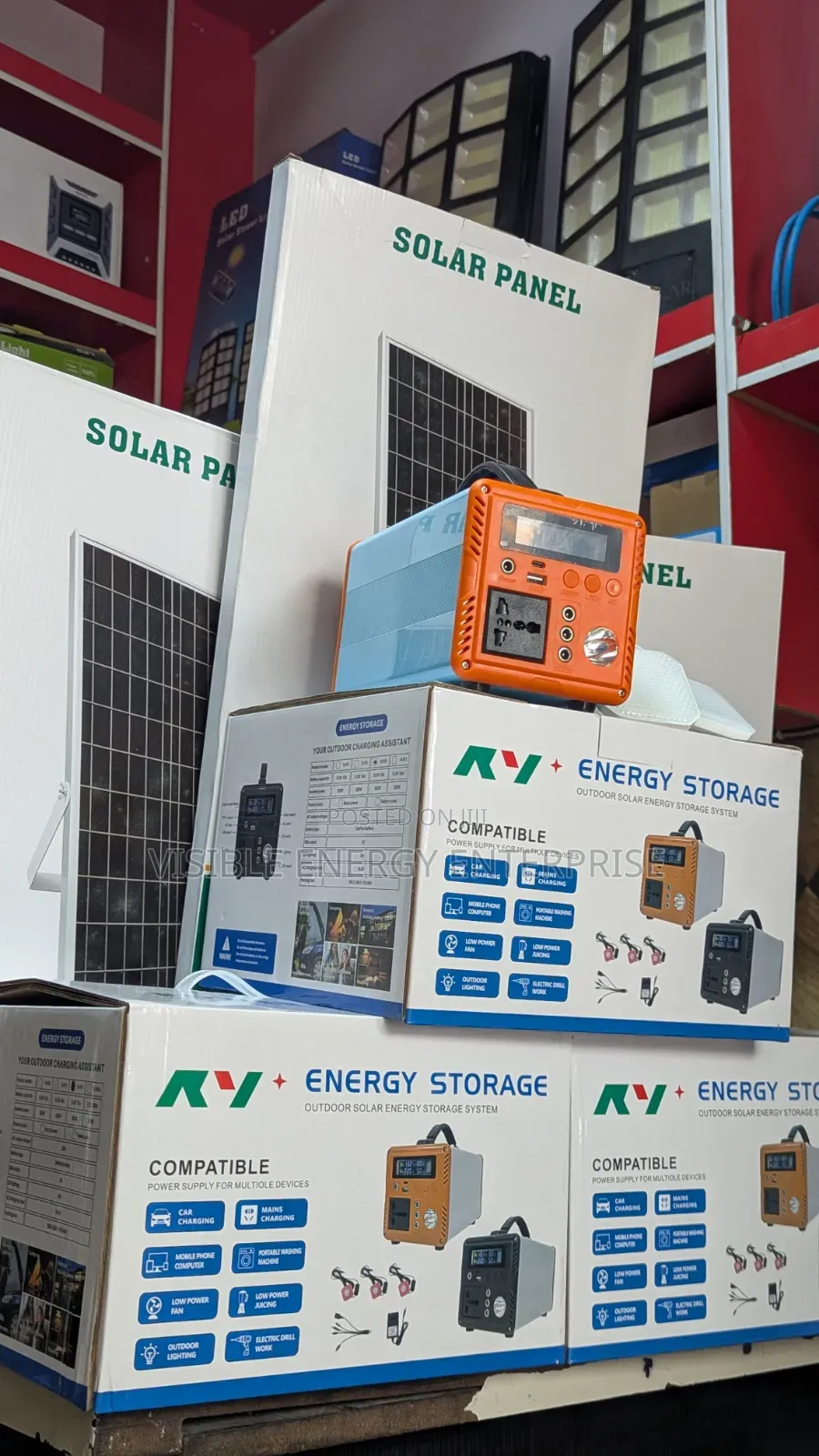 300w Energy Storage Solar System.(30w Panel)