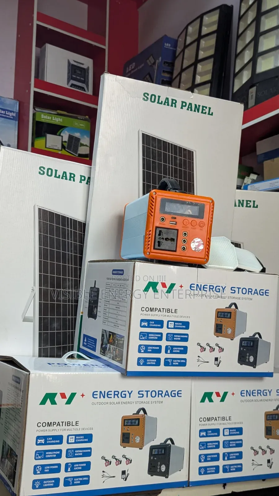 300w Energy Storage Solar System.(30w Panel)