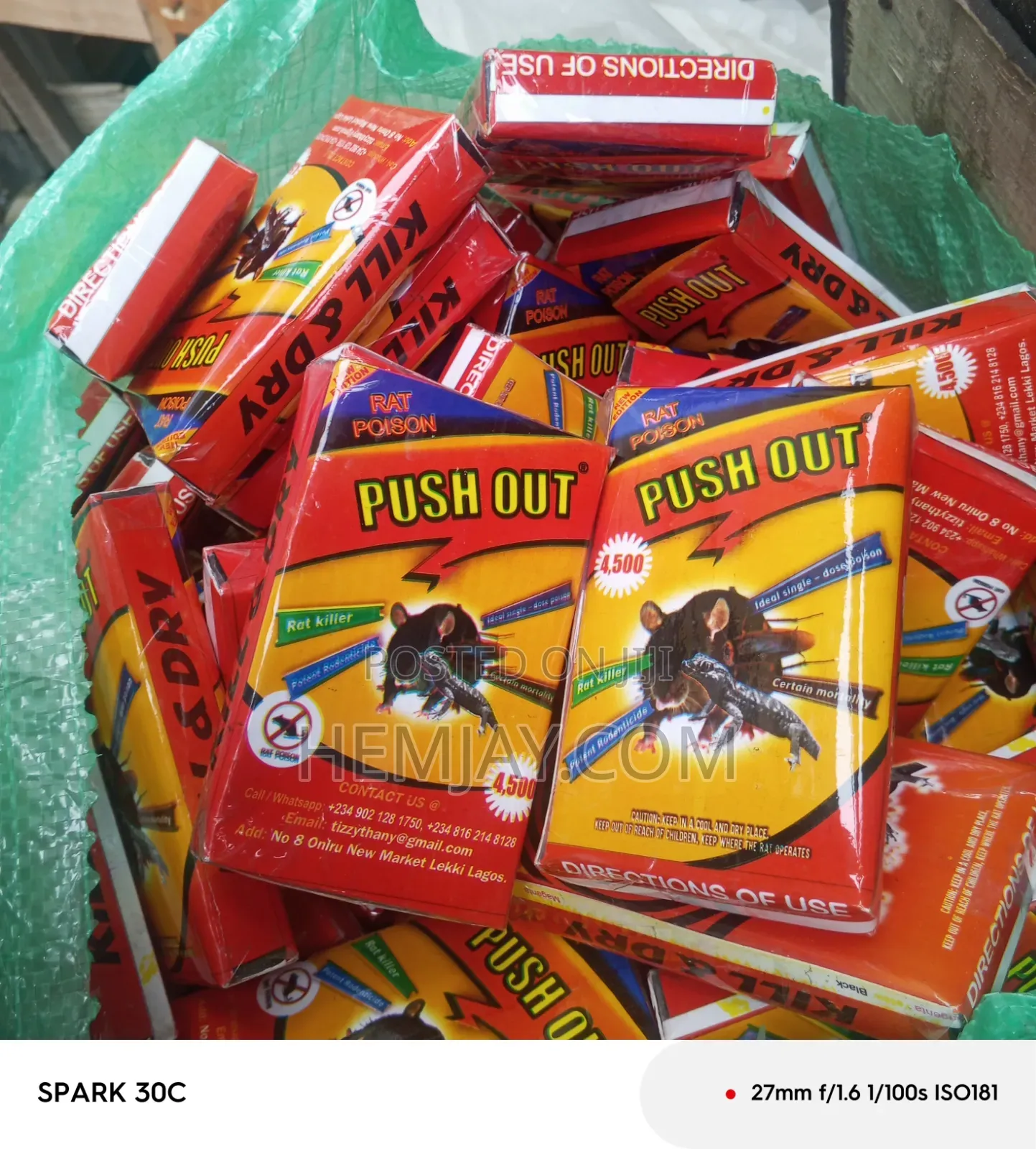 3pcs Push Out Rat Poison (Kill and Dry). + Free Rat Gum