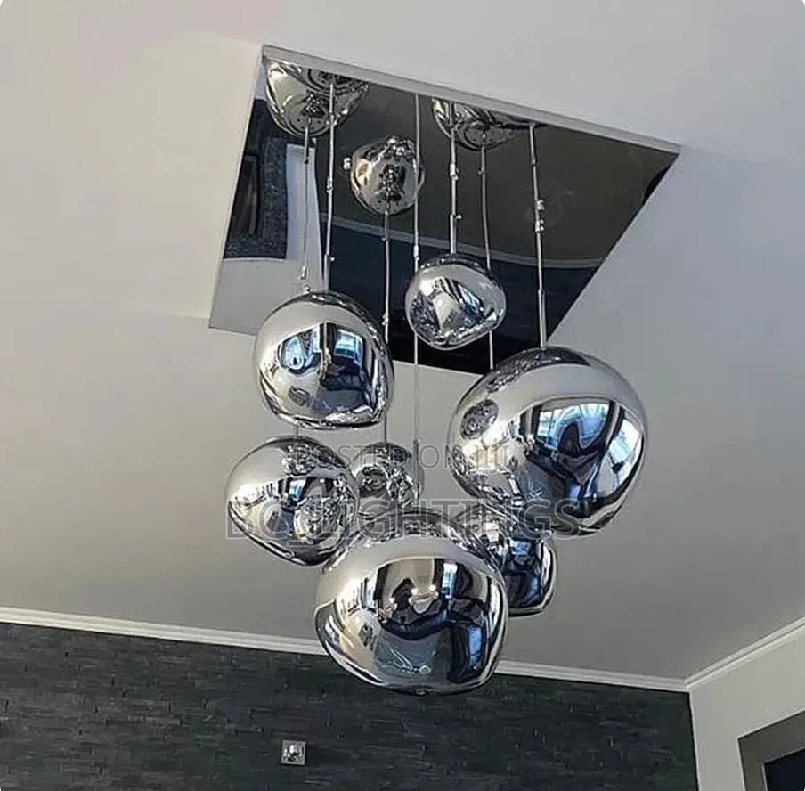 Nordic Led Pendant Light Lava Home Decoration Bedroom 7glass by 1000mm