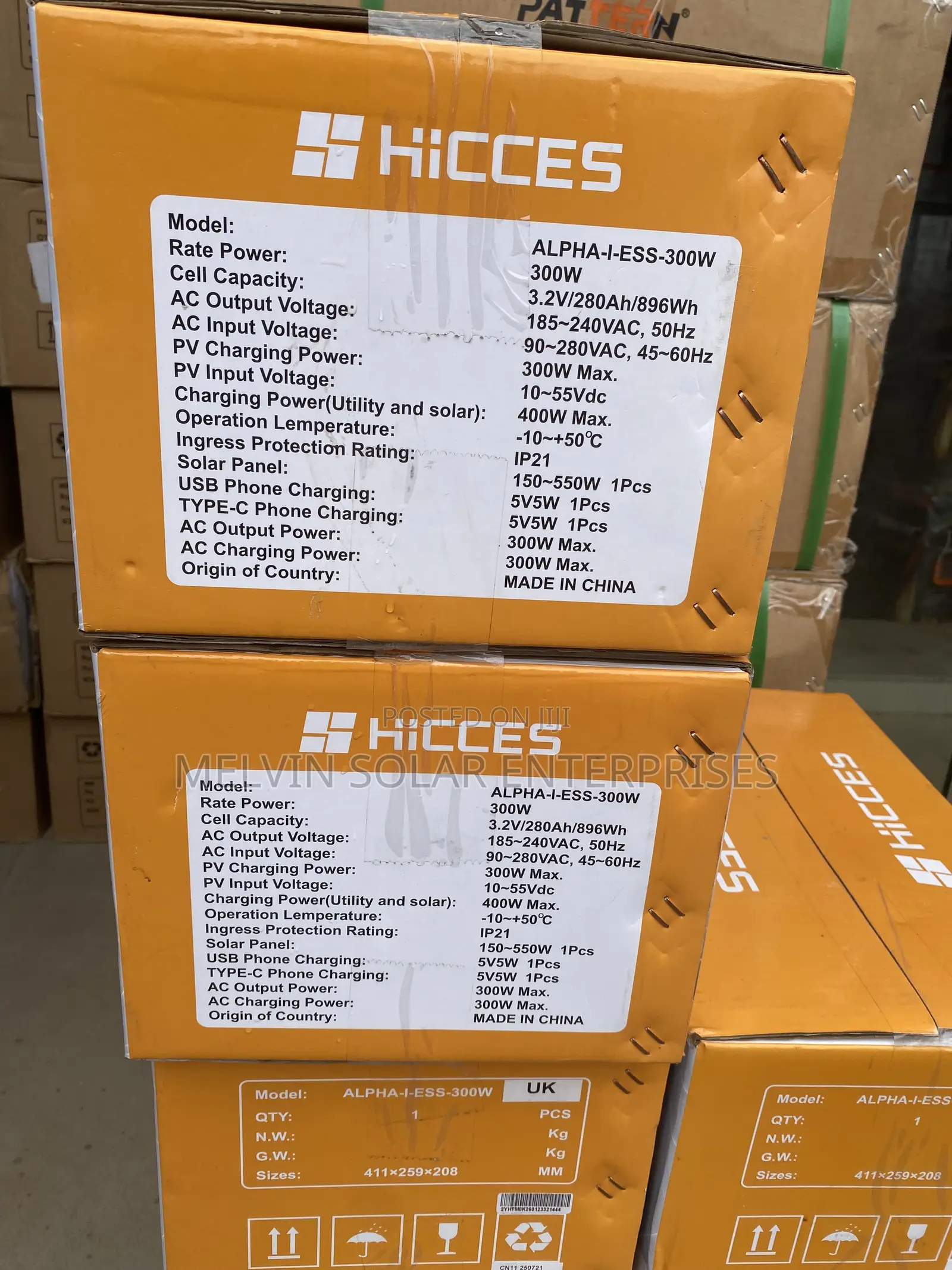 1kwh 300watts Output Hicess Solar Generator Available in Store Now