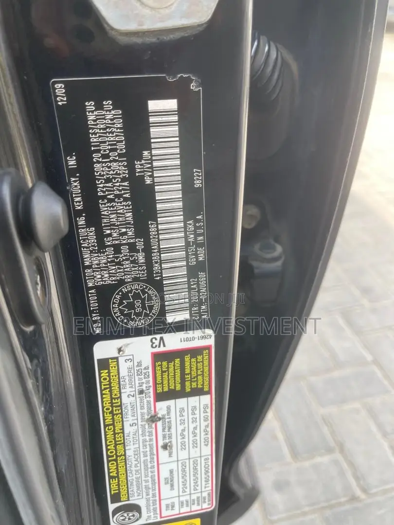 Toyota Venza 2010 Black