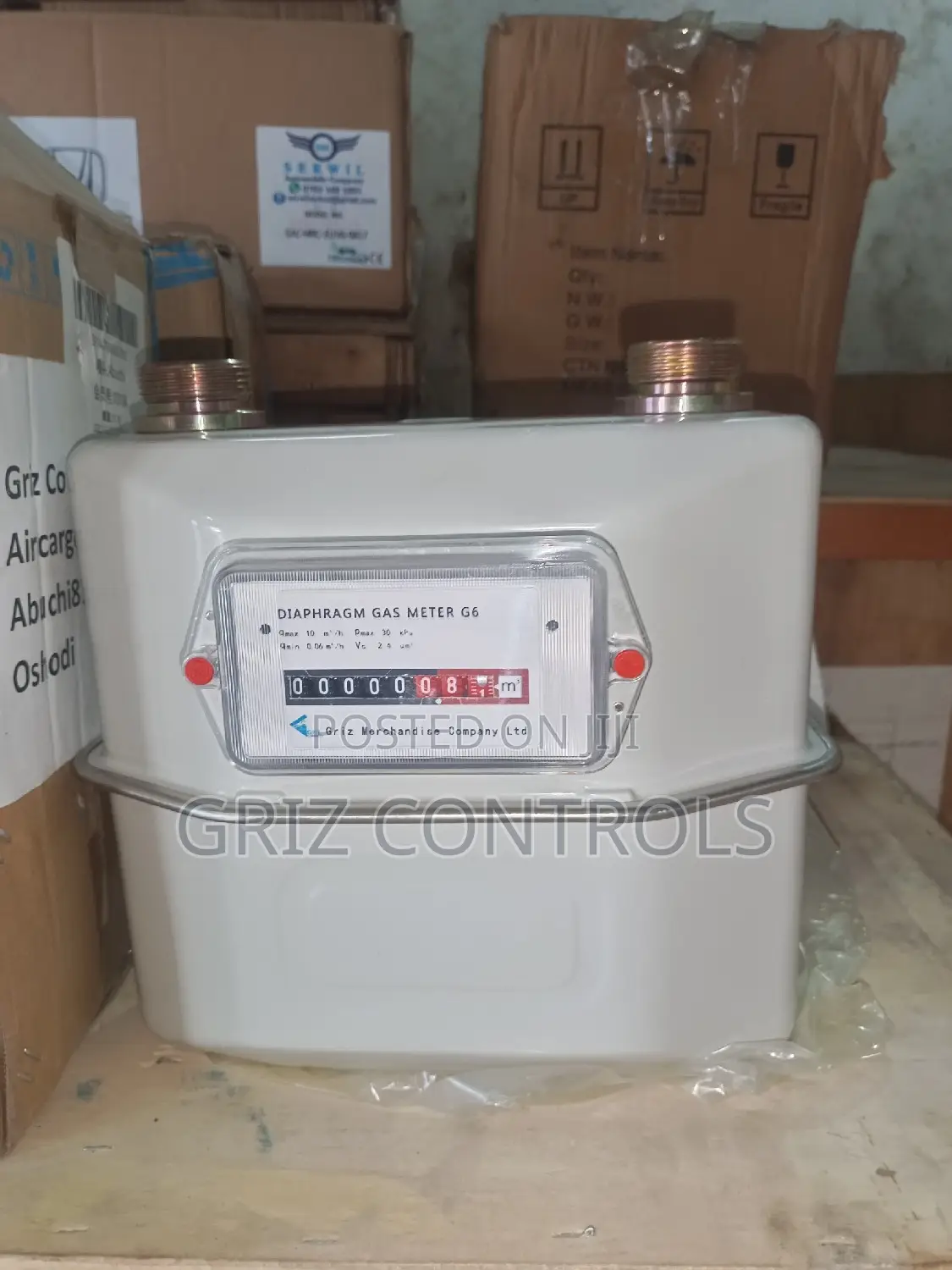 Griz Controls Gas Consumption Diaphragm LPG Meter