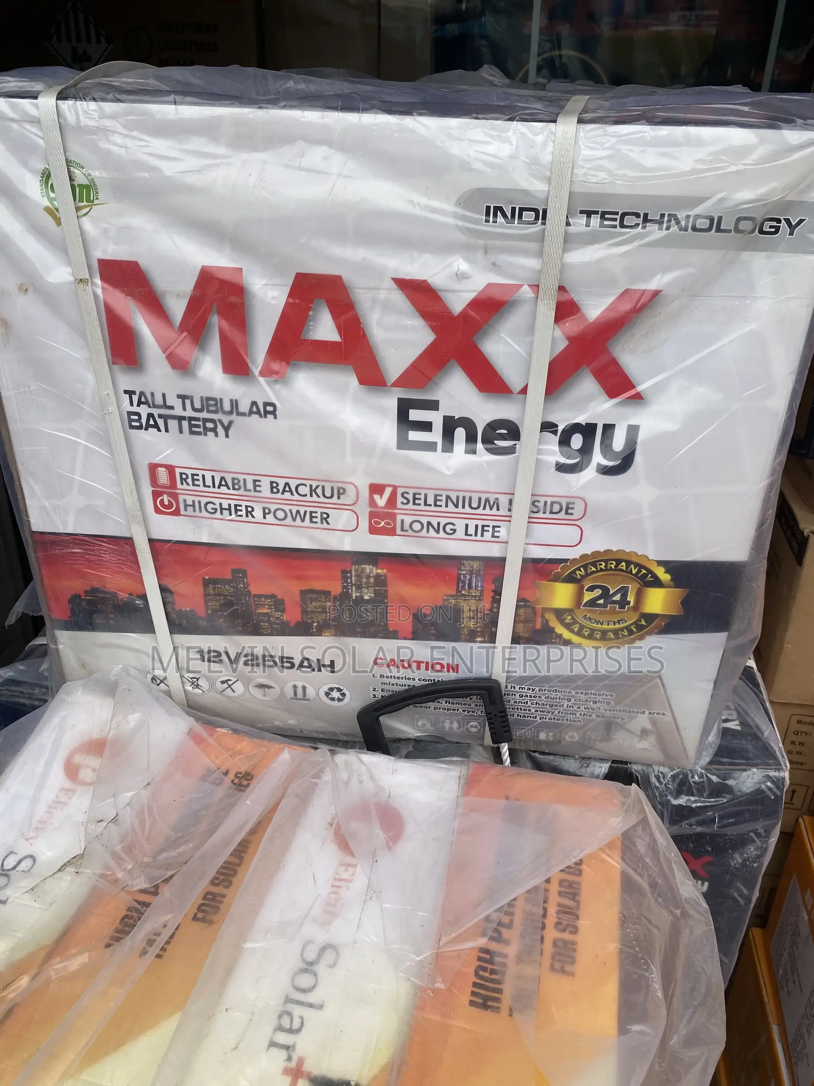 255ah 12v Maxx Energy Solar Tubular Batteries Available Now in Store