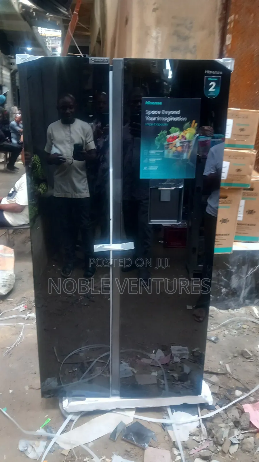 Hisense Luxury Inverter Side by Side Refrigerator With Water Dispenser
