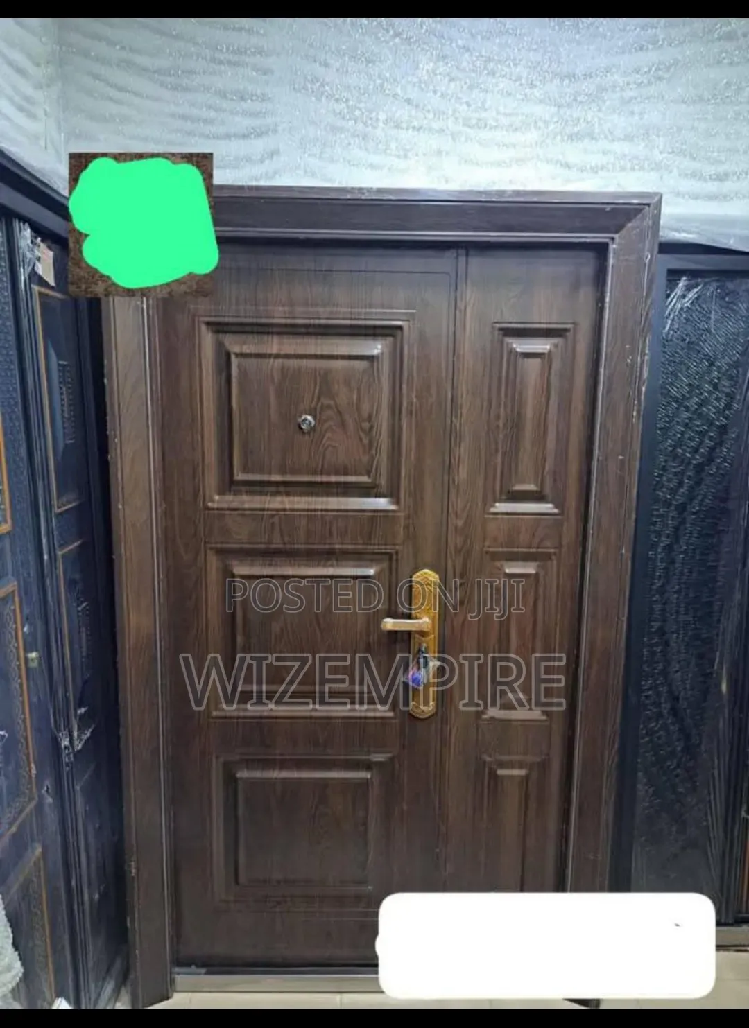 Main Entrance Germany Standard Steel Door With Italian Handle Availabl