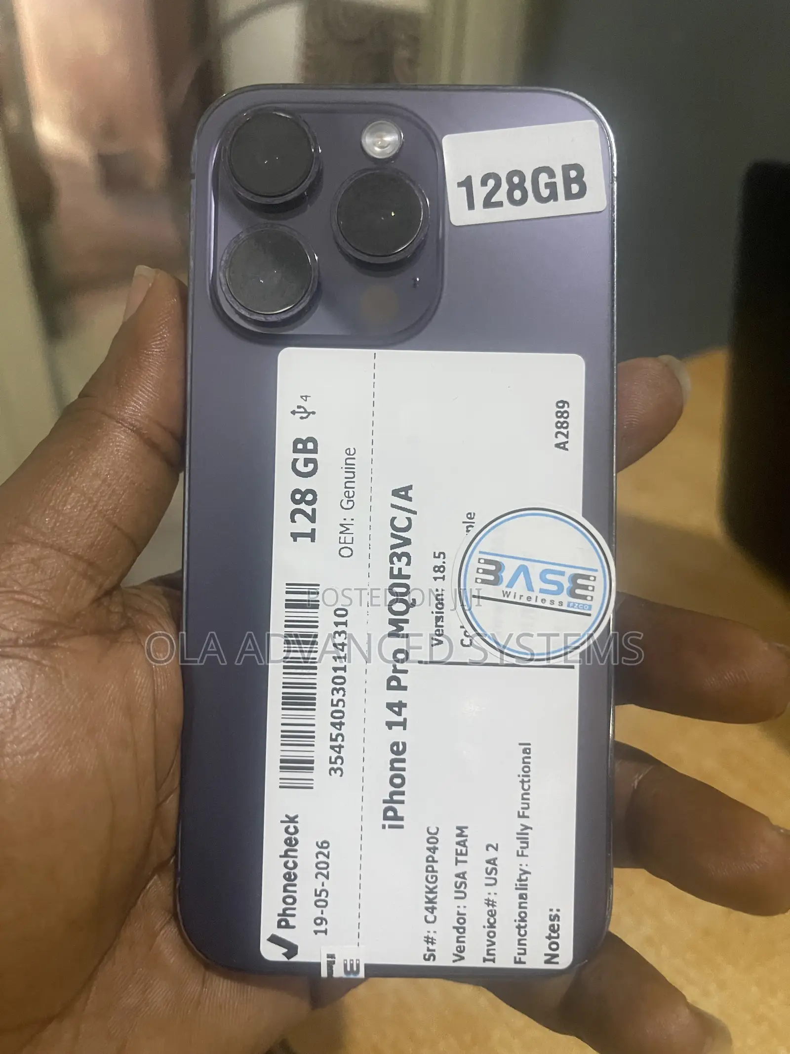 Apple iPhone 14 Pro 128 GB Black