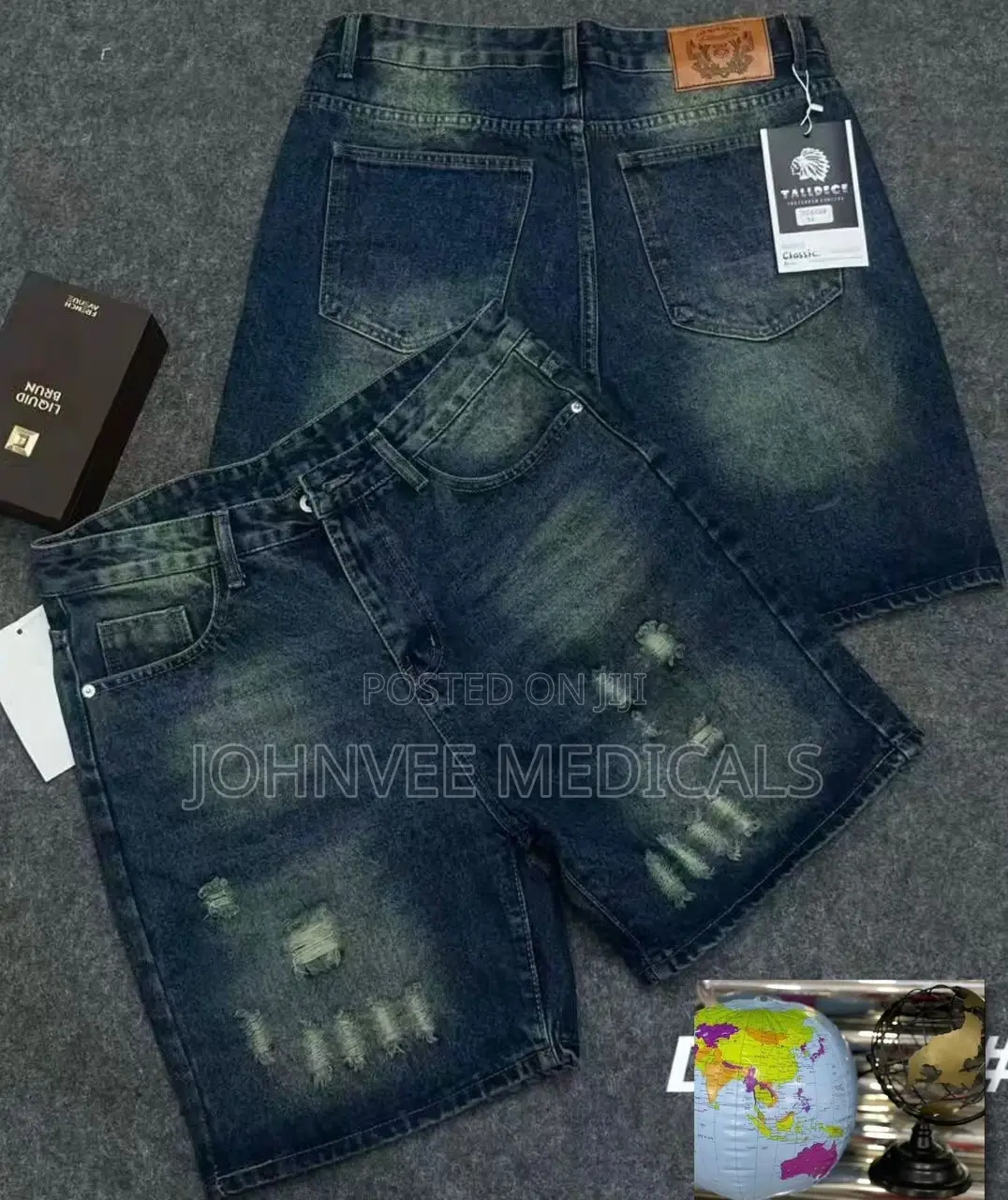 Talldece Branded Denim Shorts
