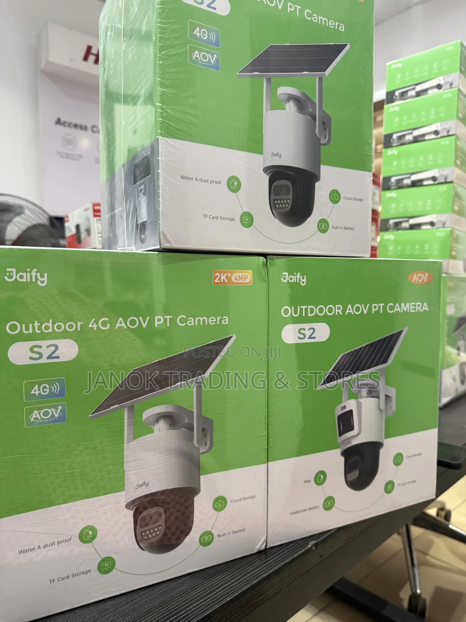Jaify 4mp Outdoor 4g Aov Dual-Lens Pt Camera S2-4gs-D2