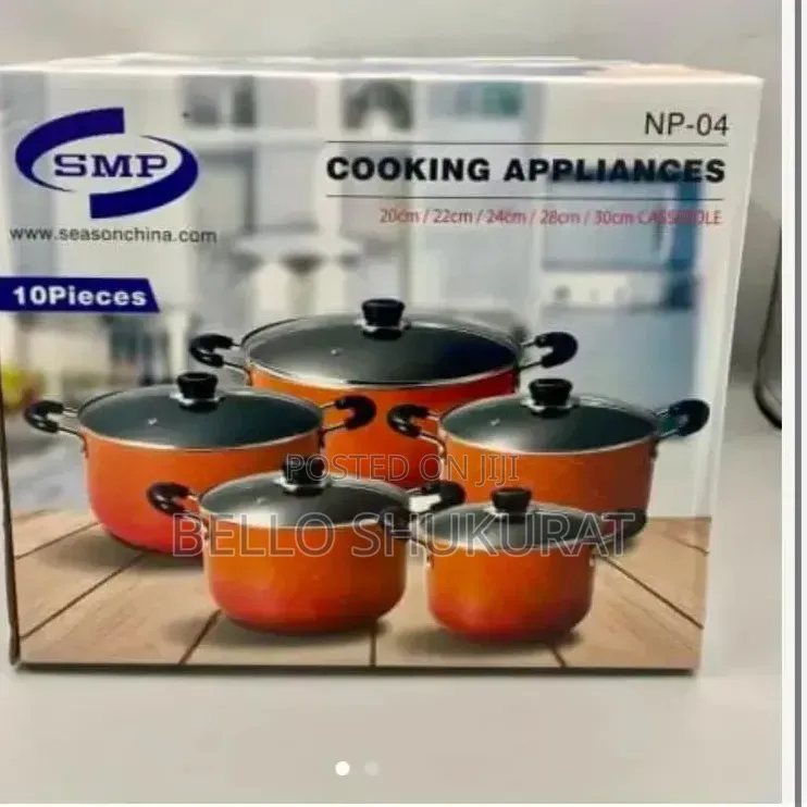 10 Pcs Cooking Appliance 20 Cm / 22 Cm / 24 Cm / 28 Cm / 30 Cm