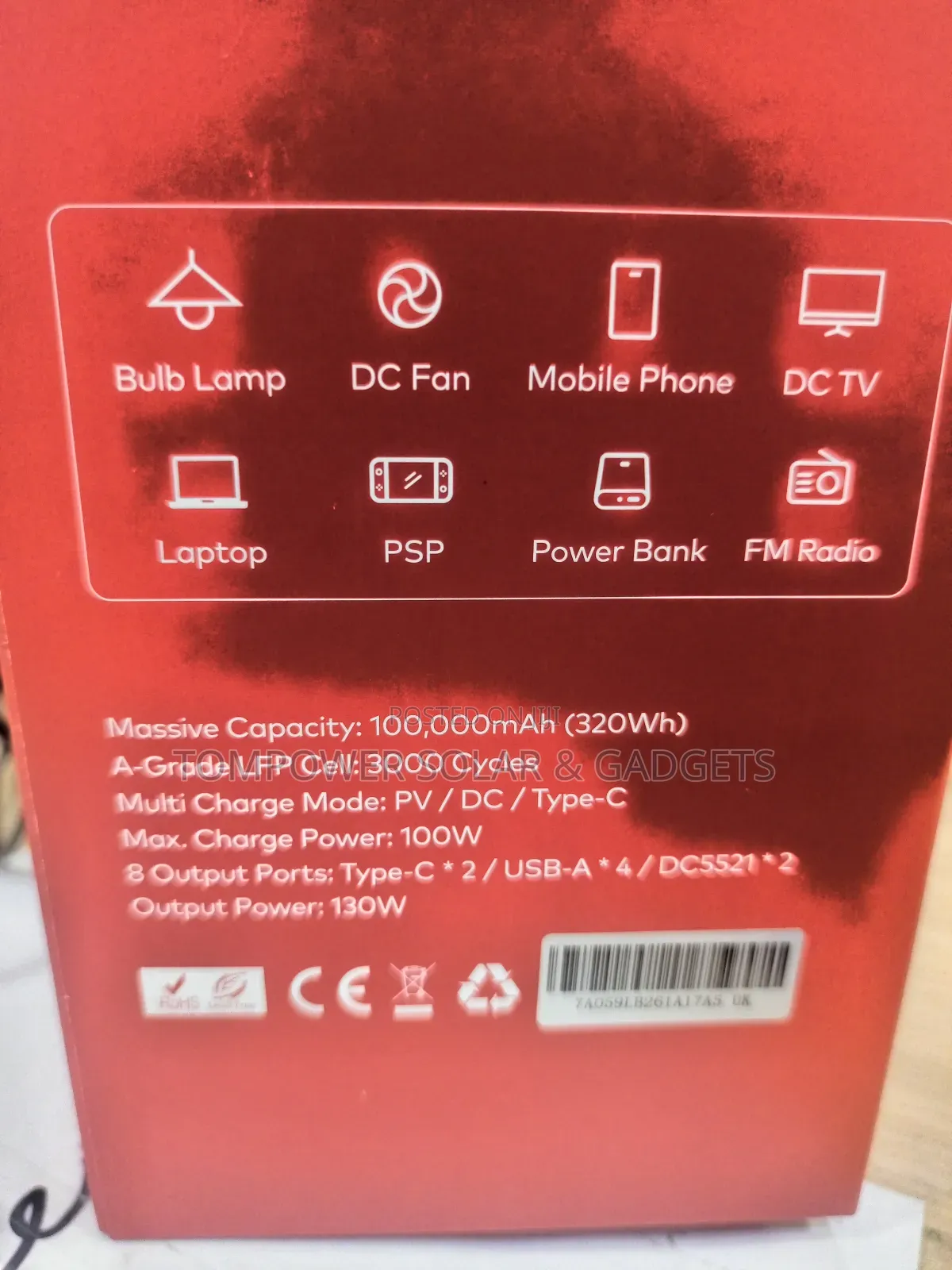 Itel Power Go 130w/100,000mah