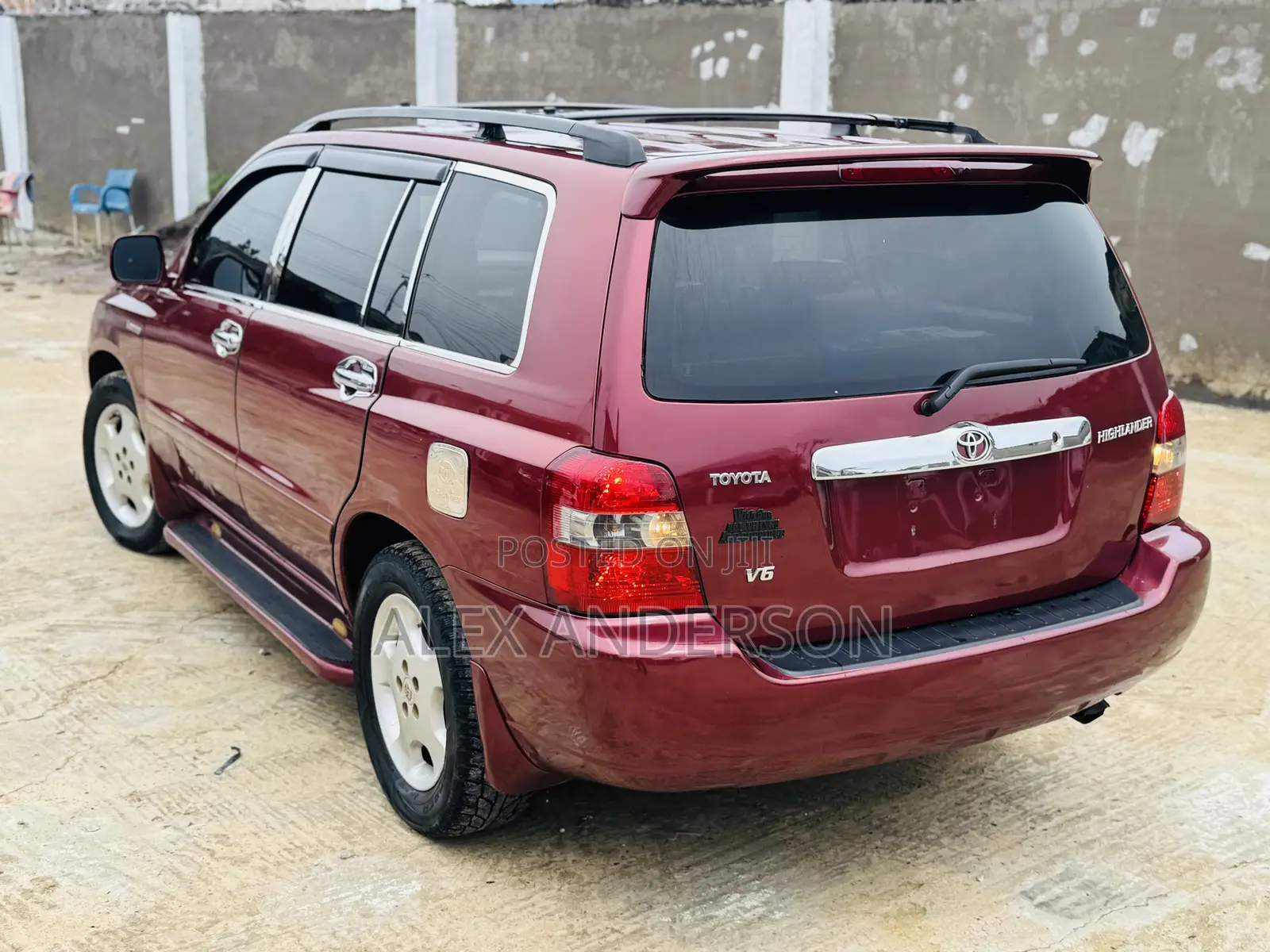 Toyota Highlander Limited V6 2006 Burgundy