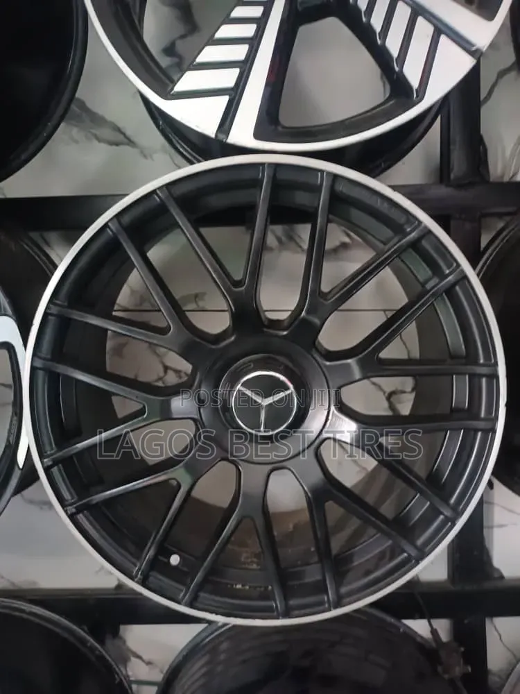 Premium 19-Inch Mercedes-Amg Style Alloy Wheels – Matte Black/Machined
