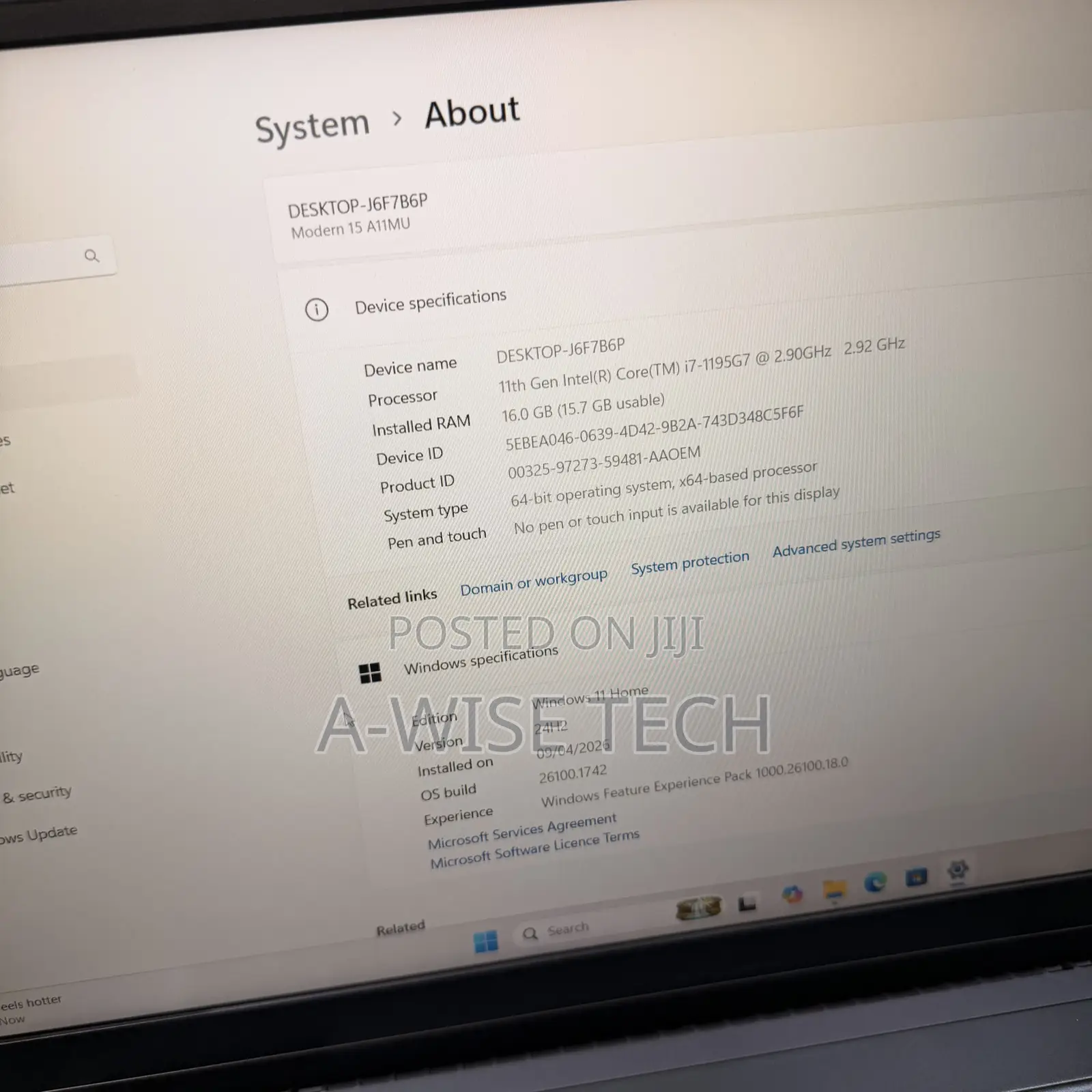 Laptop MSI Modern 14 16GB Intel Core i7 SSD 512GB