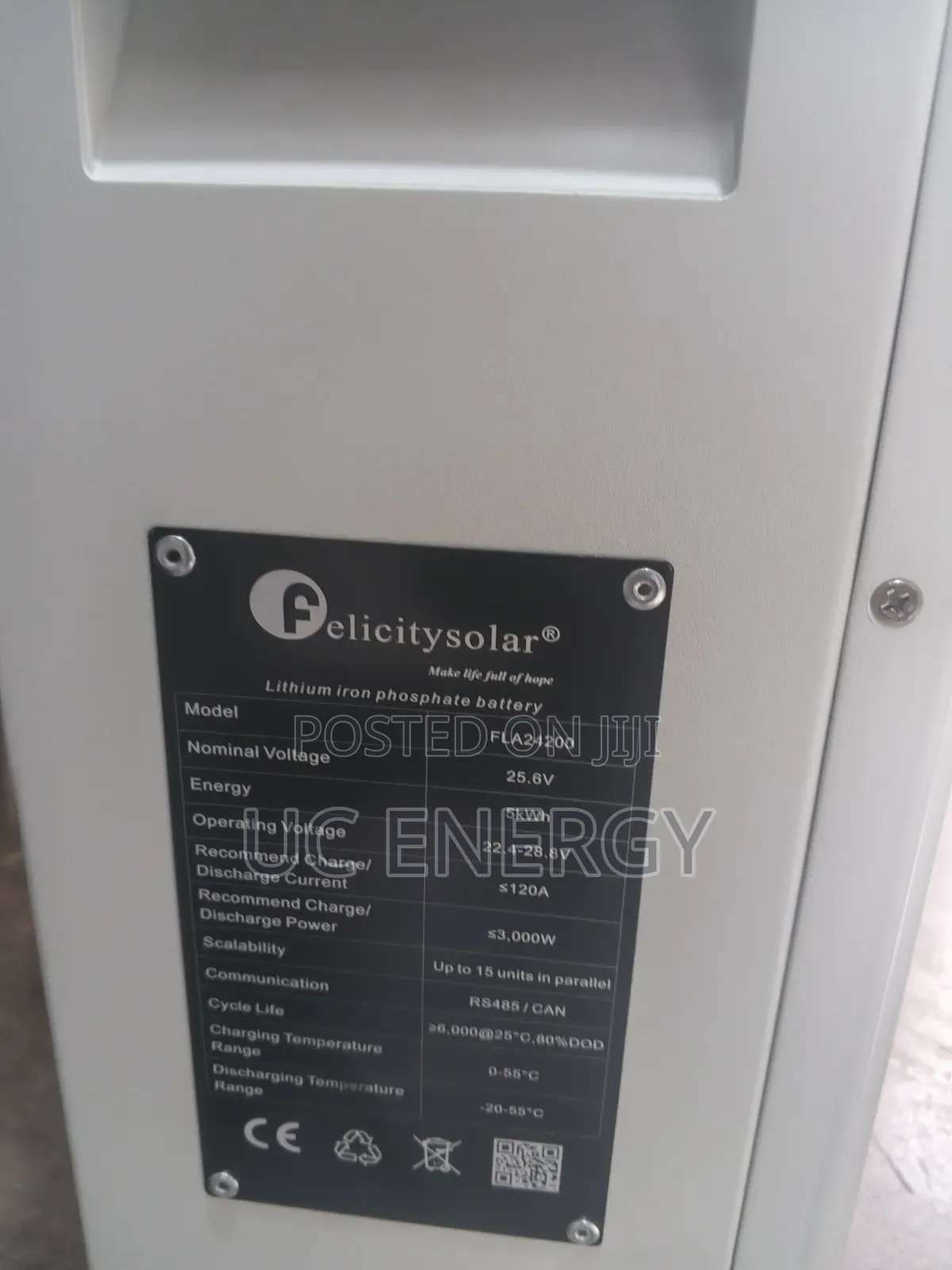 5kwh 24 Volts Felicity Lithium Iron Battery