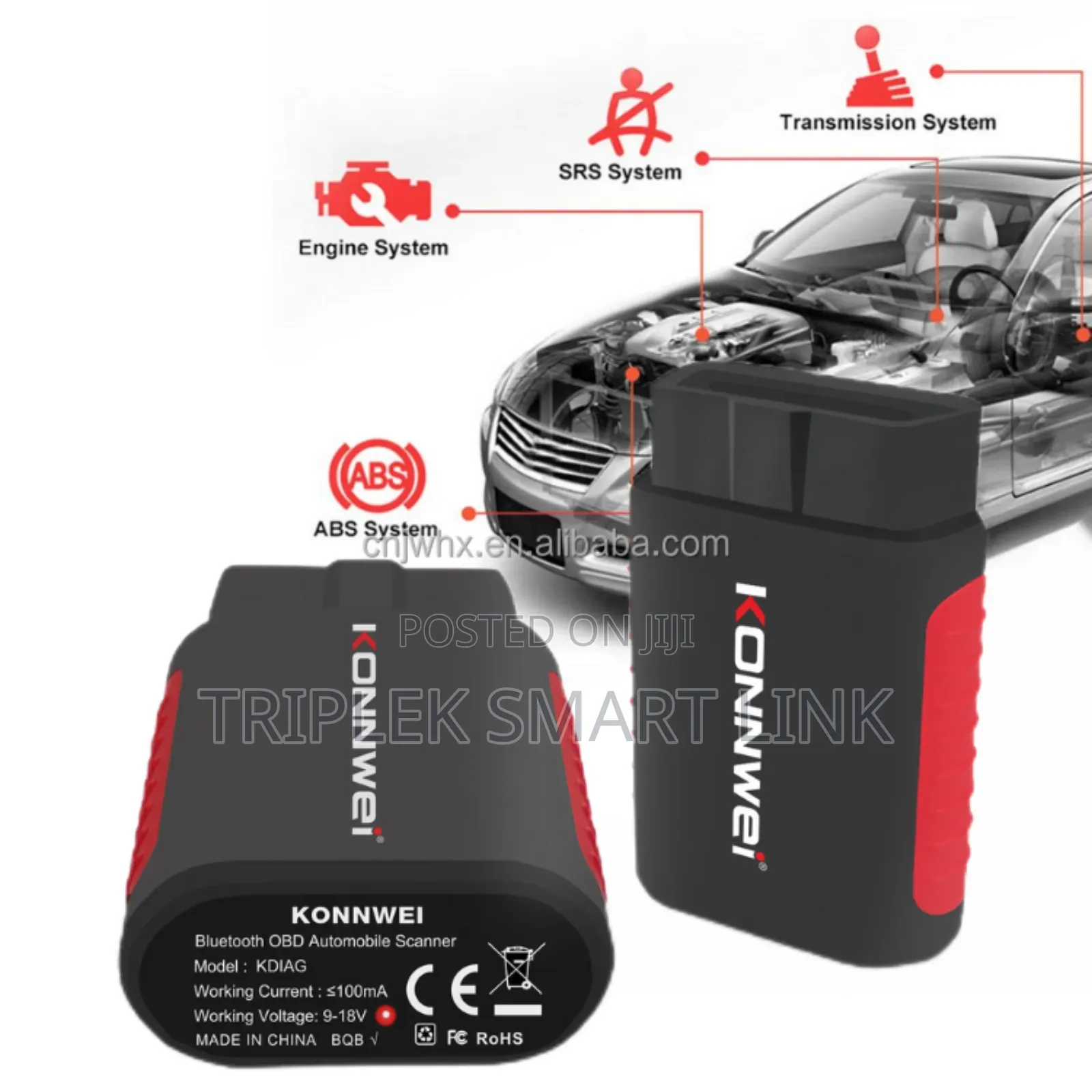 Konnwei Kdiag Bluetooth Car Scanner Diagnostic Tools and Cable