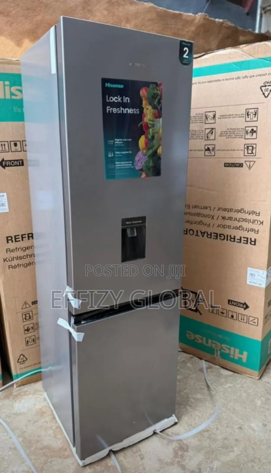 Hisense Bottom Freezer Refrigerator With Inbuilt Water Dispenser