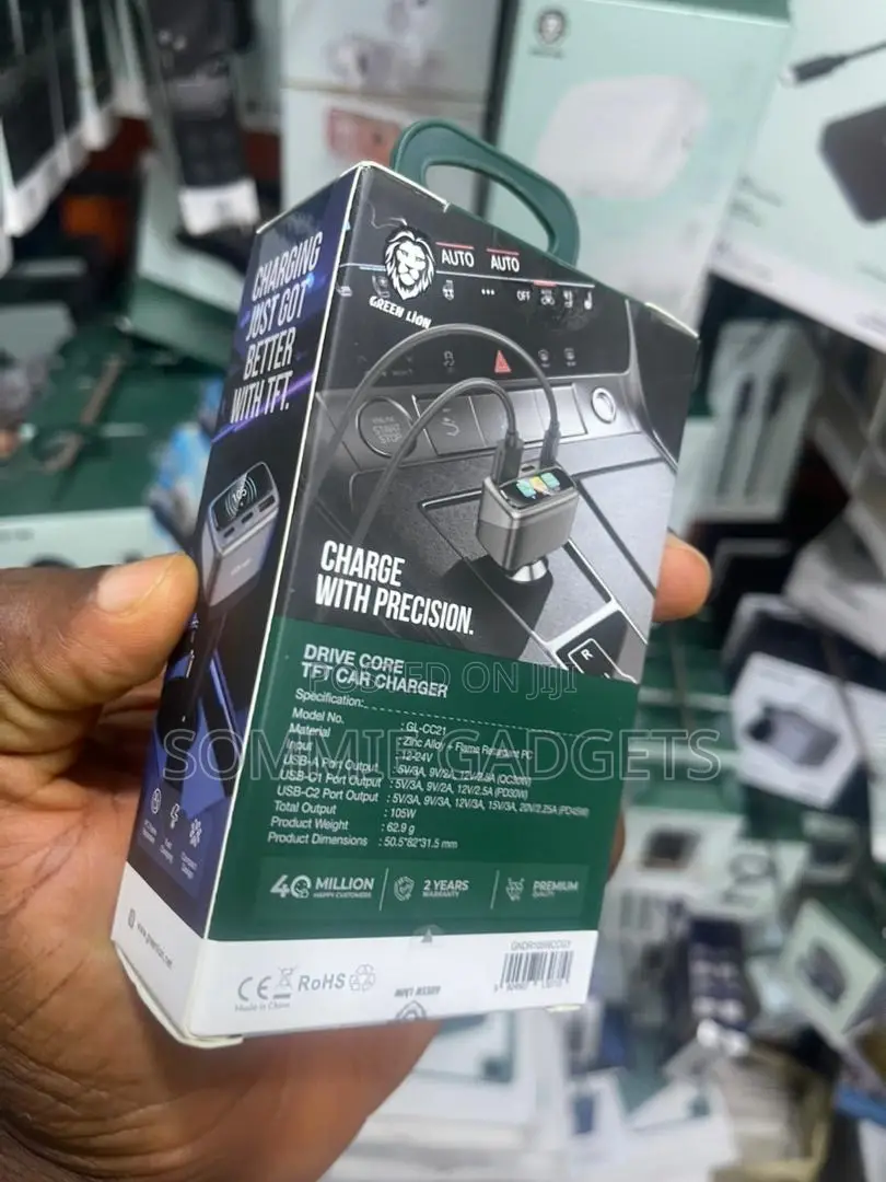 Green Lion Drive Core TFT Car Charger
